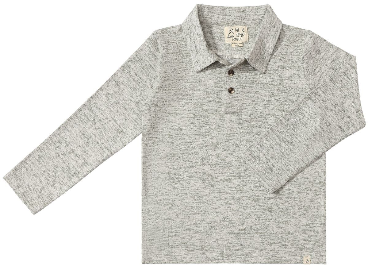 Spencer LS Polo Heathered Green
