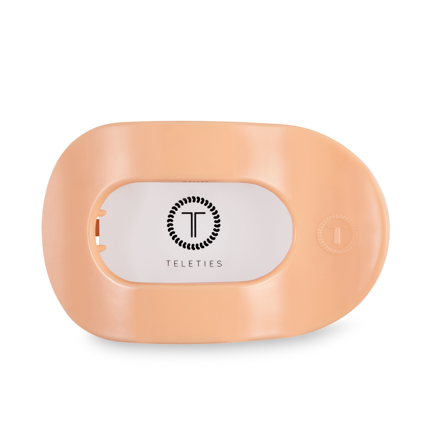 Peach Fuzz Large Flat Round Clip