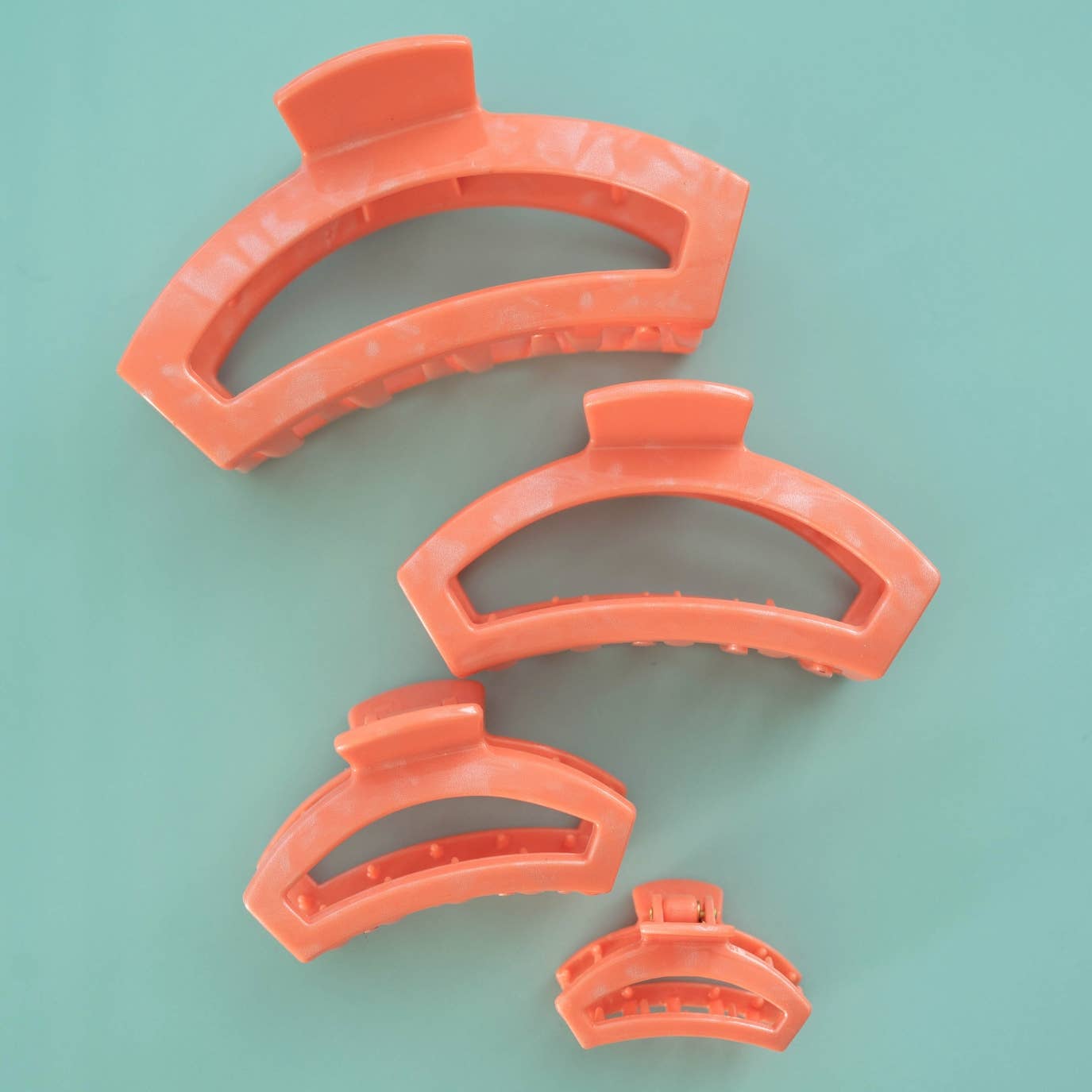TELETIES - Open Hair Clip | Medium | Dreamsicle