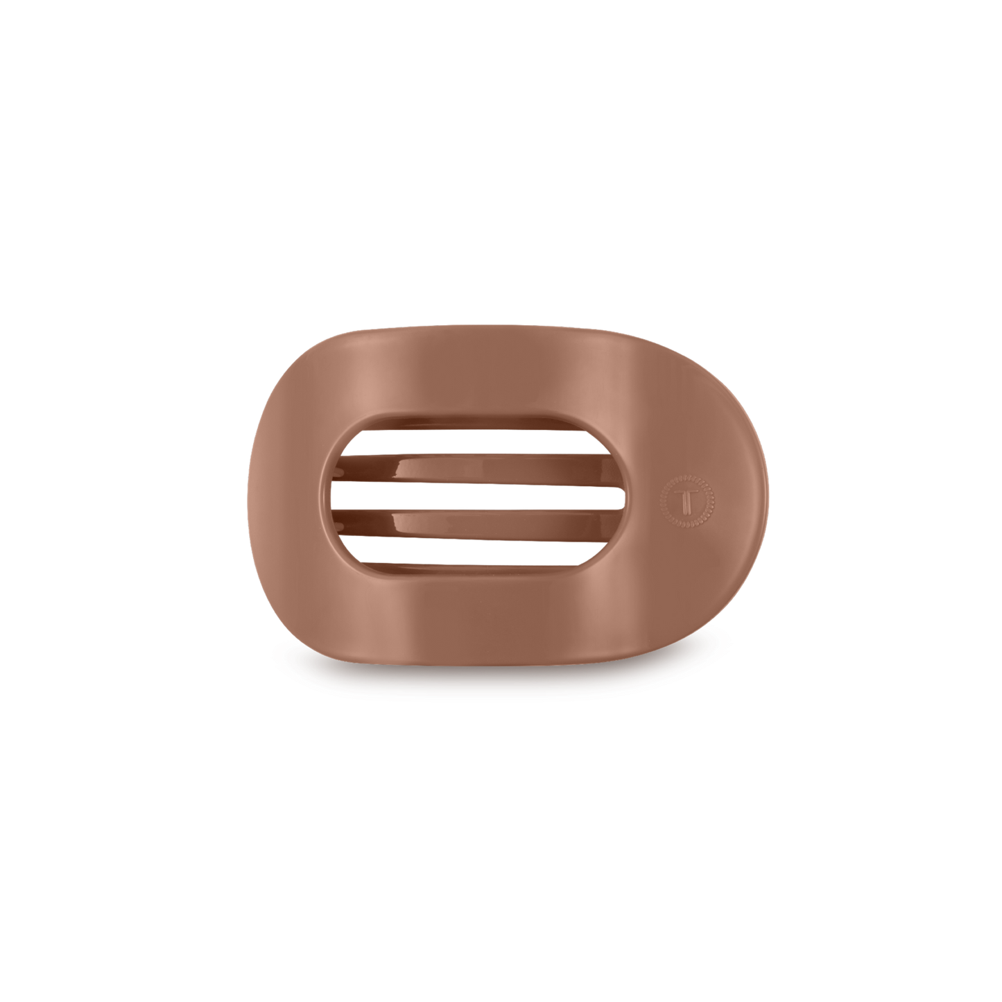 Round Flat Hair Clip | Small | Mocha Mousse