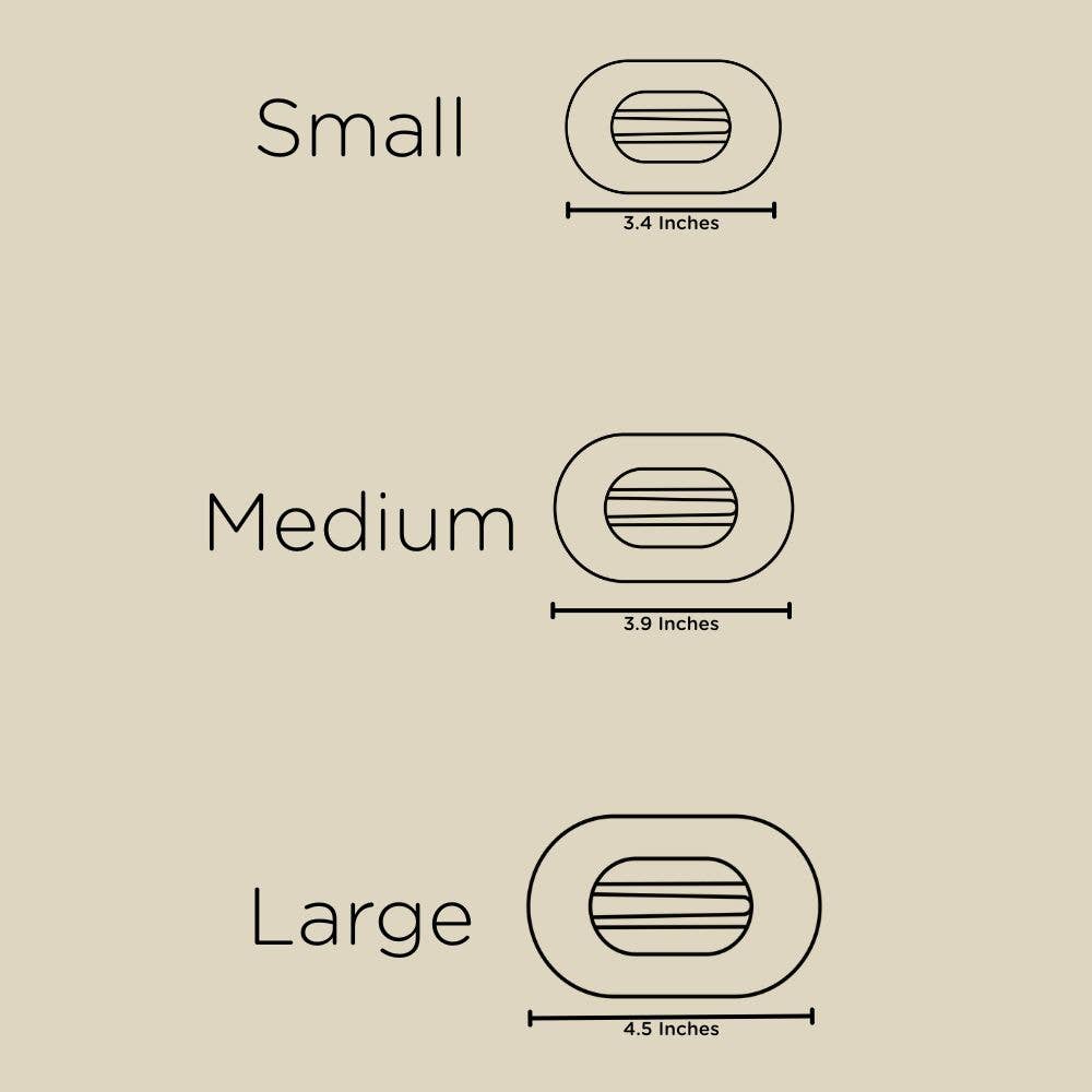 TELETIES - Flat Round Hair Clip | Medium | Showbiz