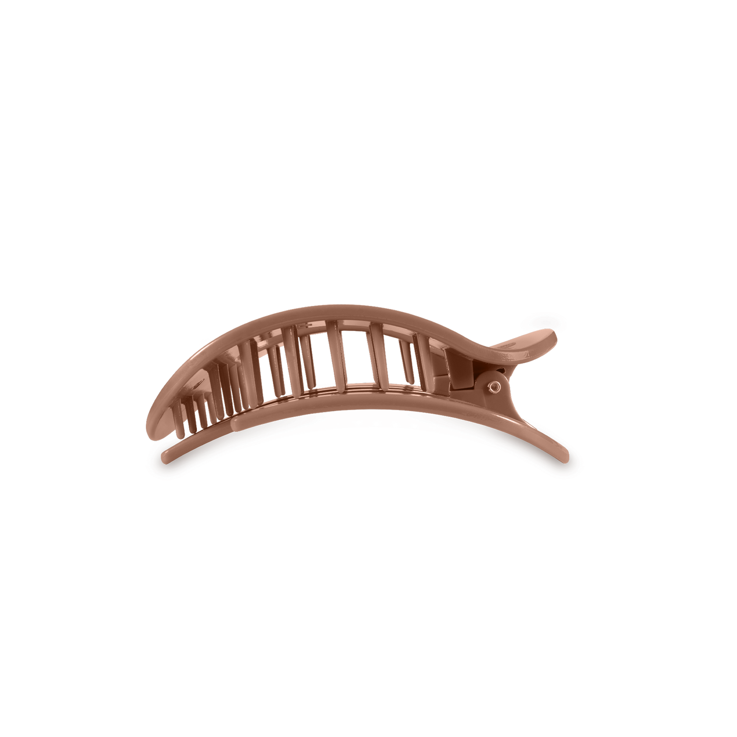 Round Flat Hair Clip | Small | Mocha Mousse