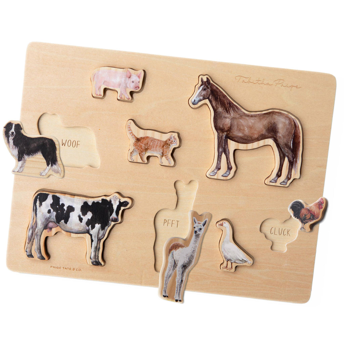 Penguin Random House LLC - Farm Animals Chunky Wooden Puzzle