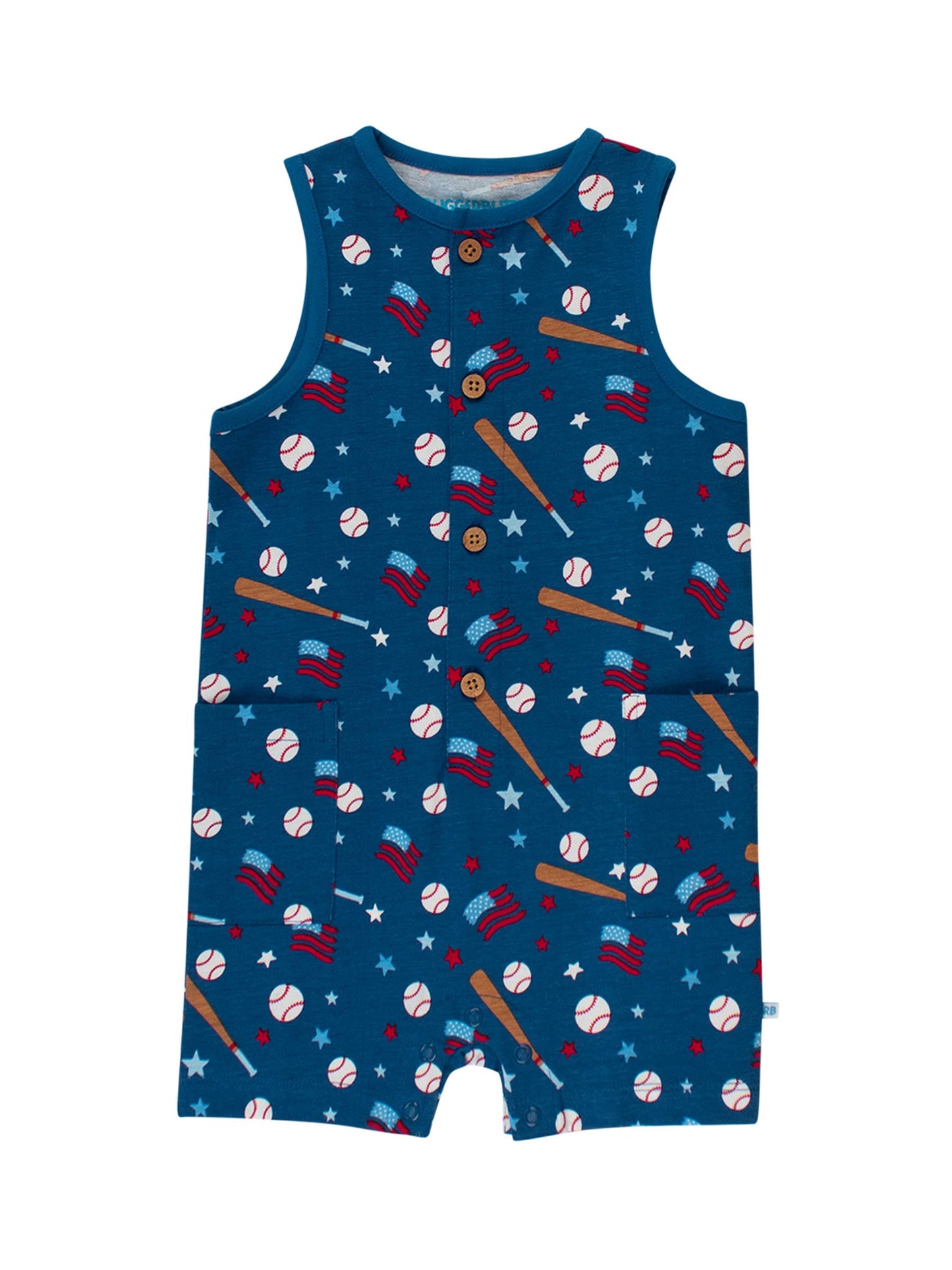 Baby Boys Play Ball Pocket Romper