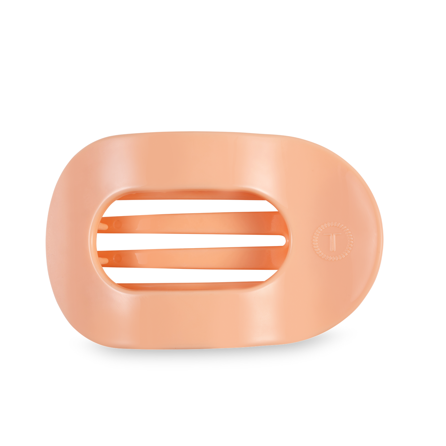 Peach Fuzz Large Flat Round Clip