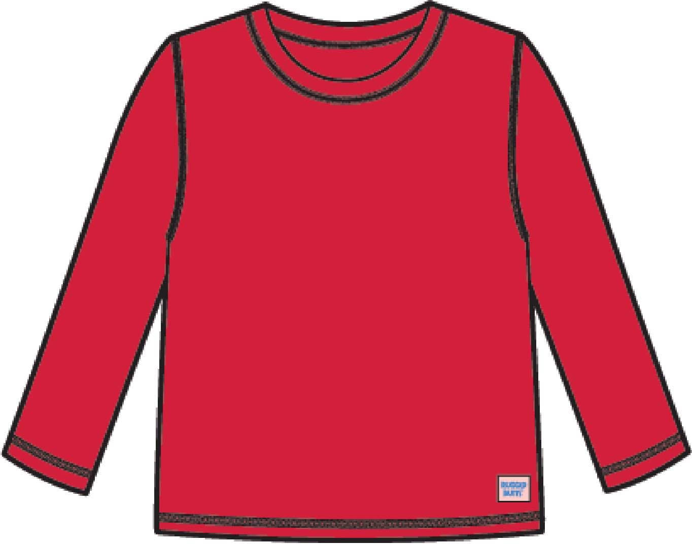 Boys Vintage Red LS RG