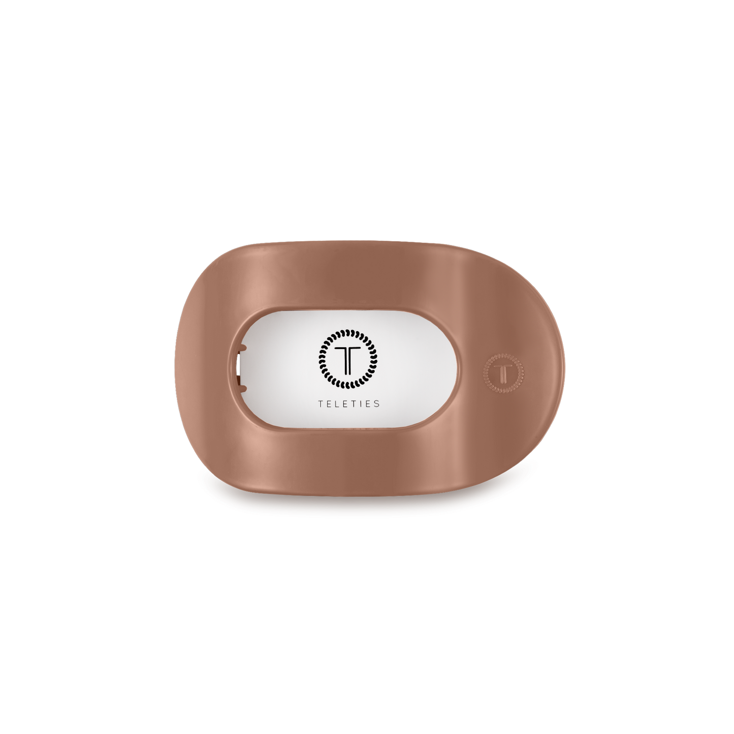 Round Flat Hair Clip | Small | Mocha Mousse