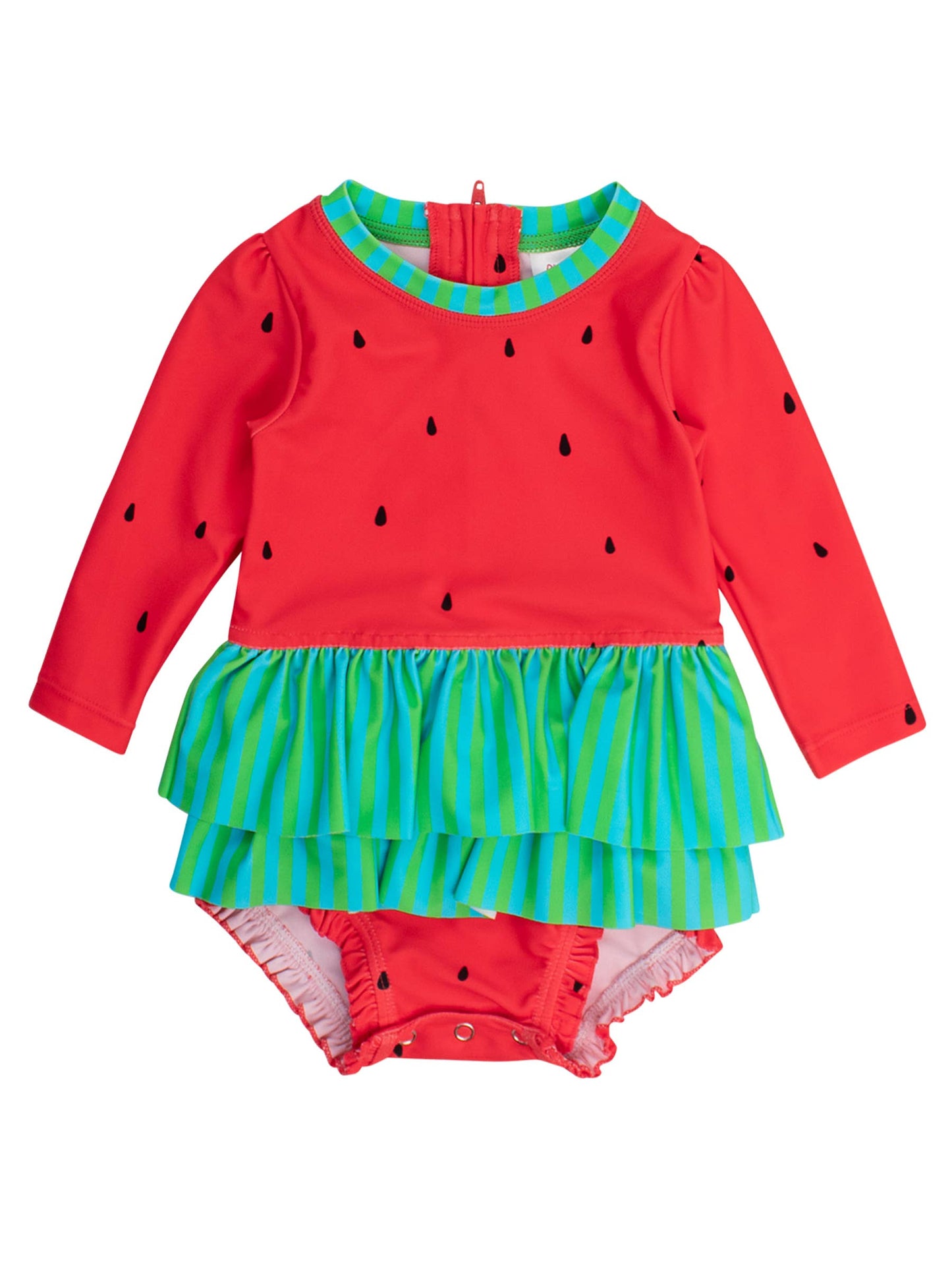 Baby Girls Watermelon LS Skirted RG