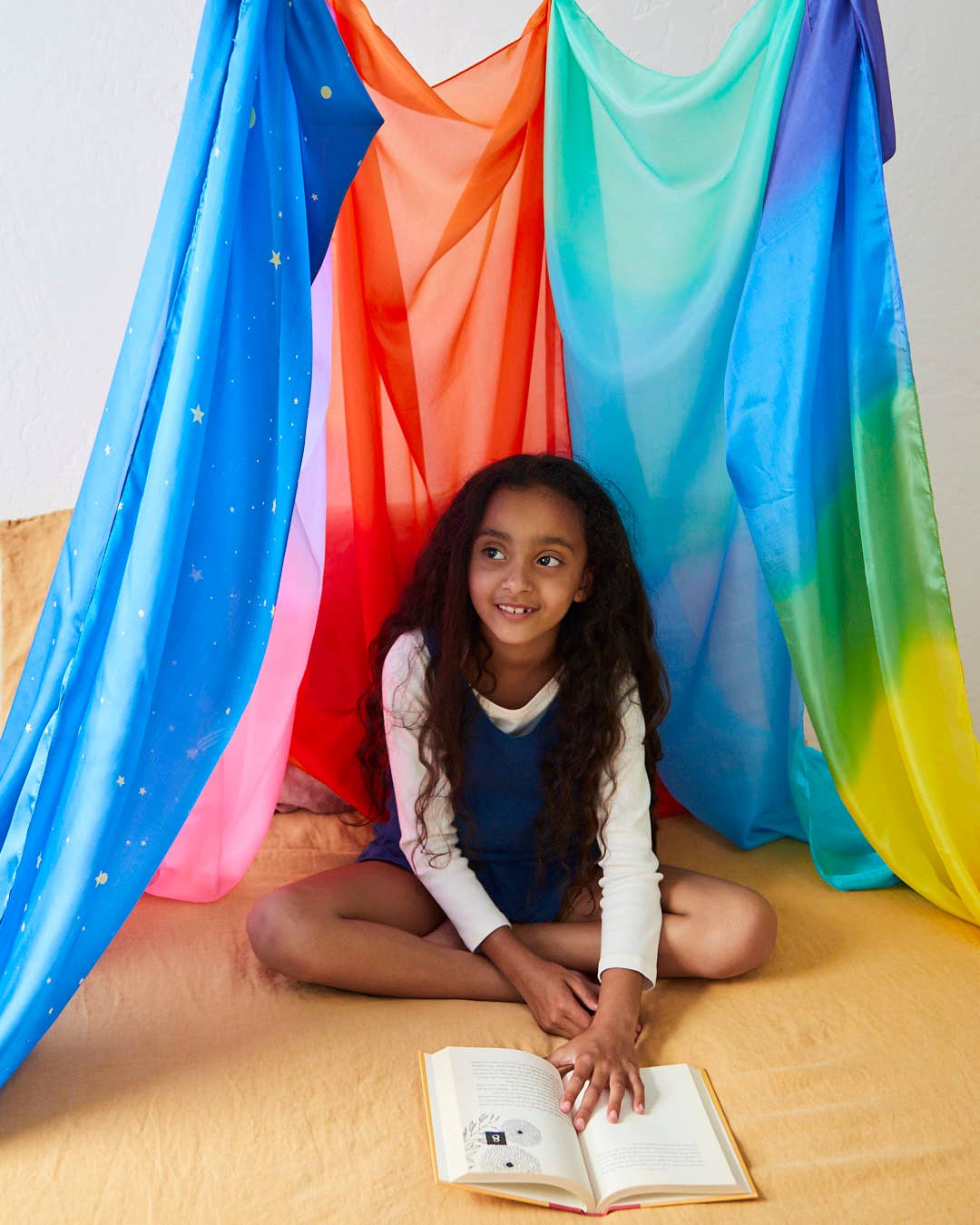Rainbow Playsilks for Fort Building