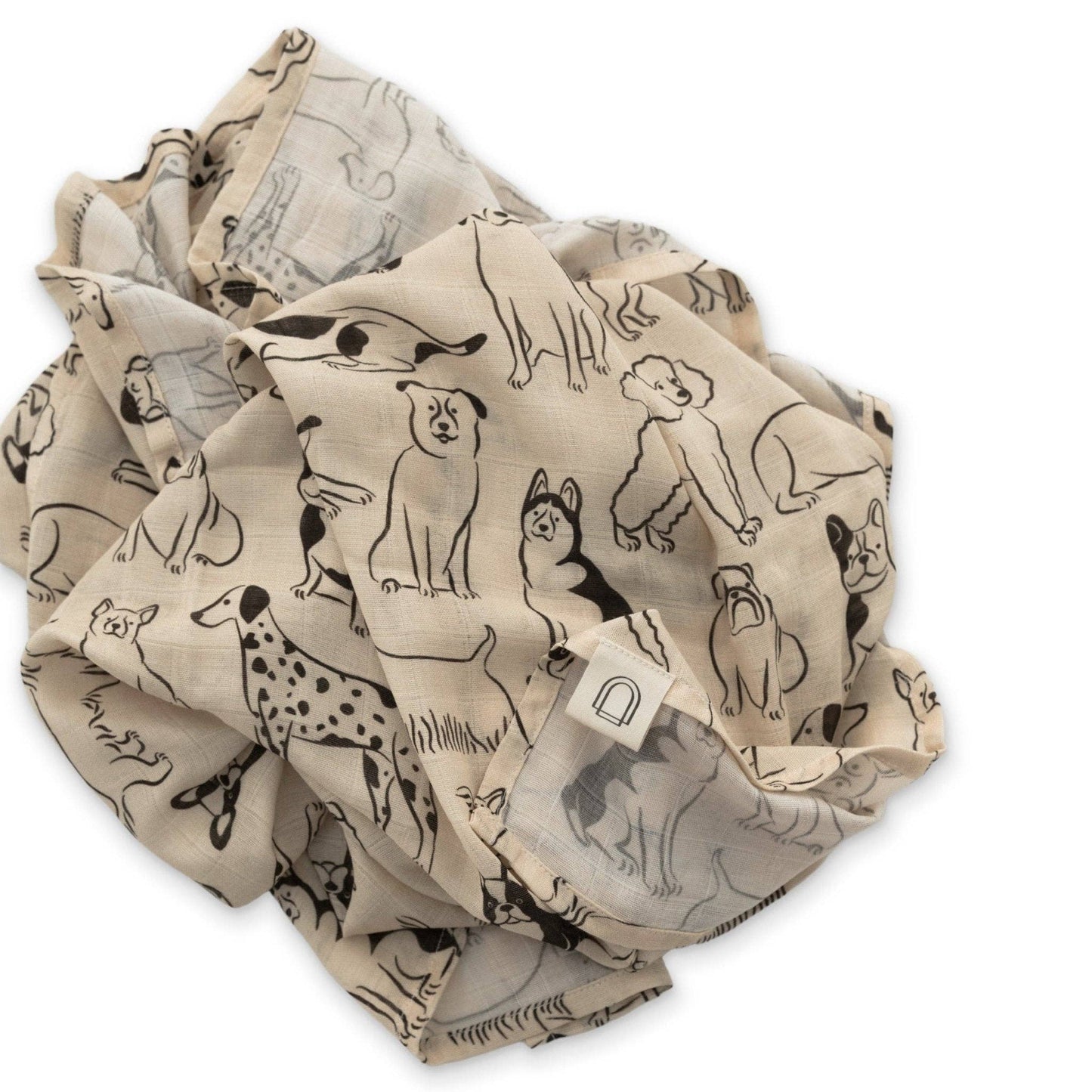 Ellie Sue - Good Dog Muslin Swaddle Blanket