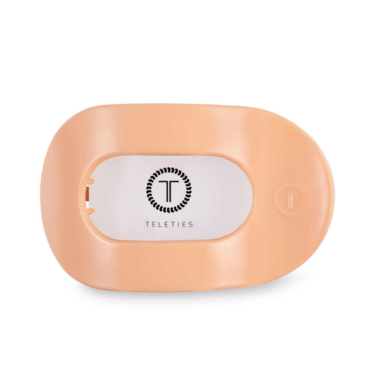 Peach Fuzz Medium Flat Round Clip