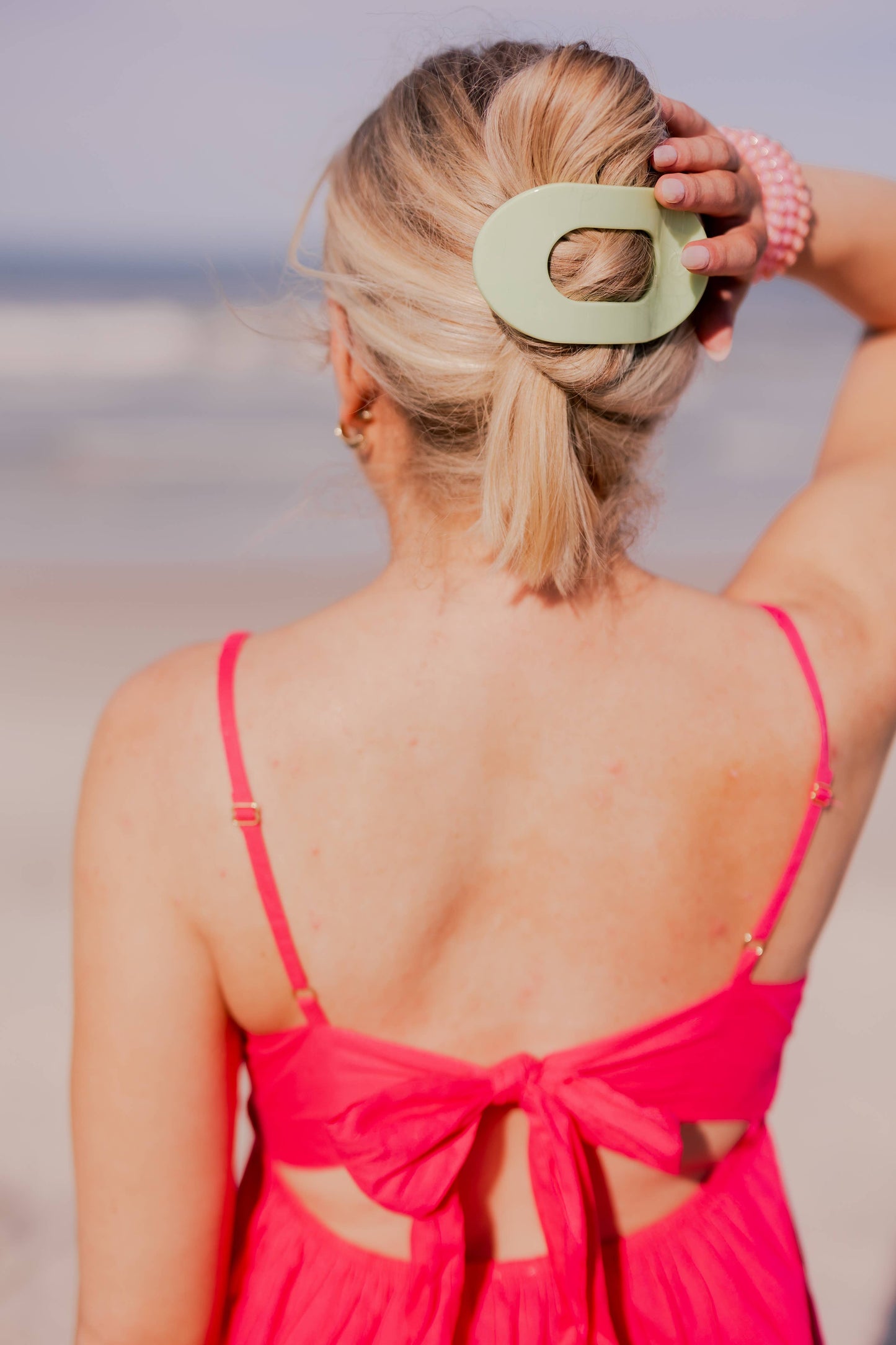 Round Flat Hair Clip | Large | Aloe, There!