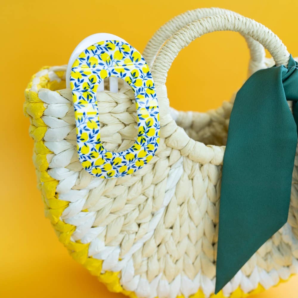 Flat Round Hair Clip | Large | Limoncello