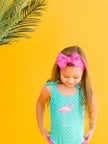 Neon Magenta Swim Bow Headband