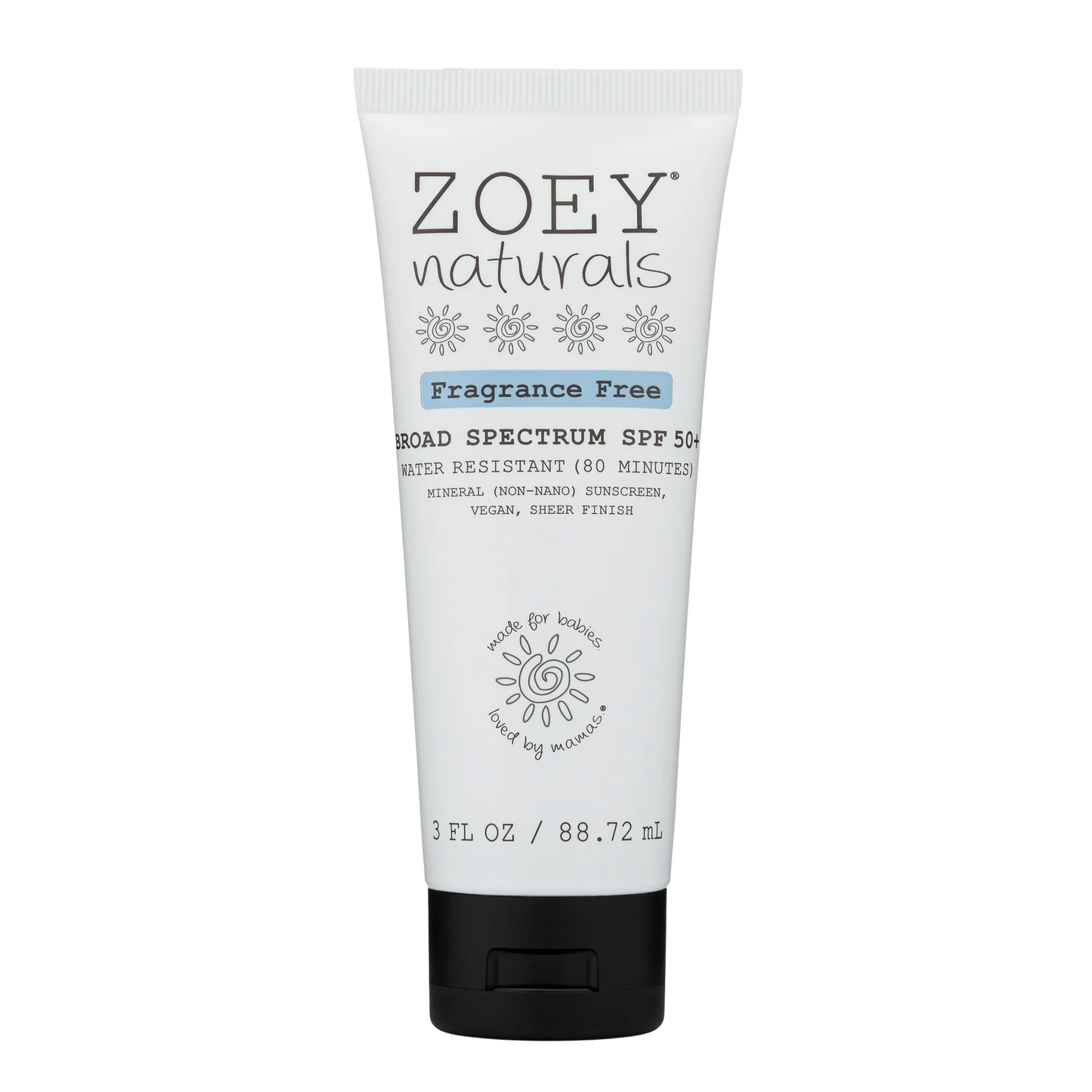 Zoey Naturals Fragrance Free SPF 50+