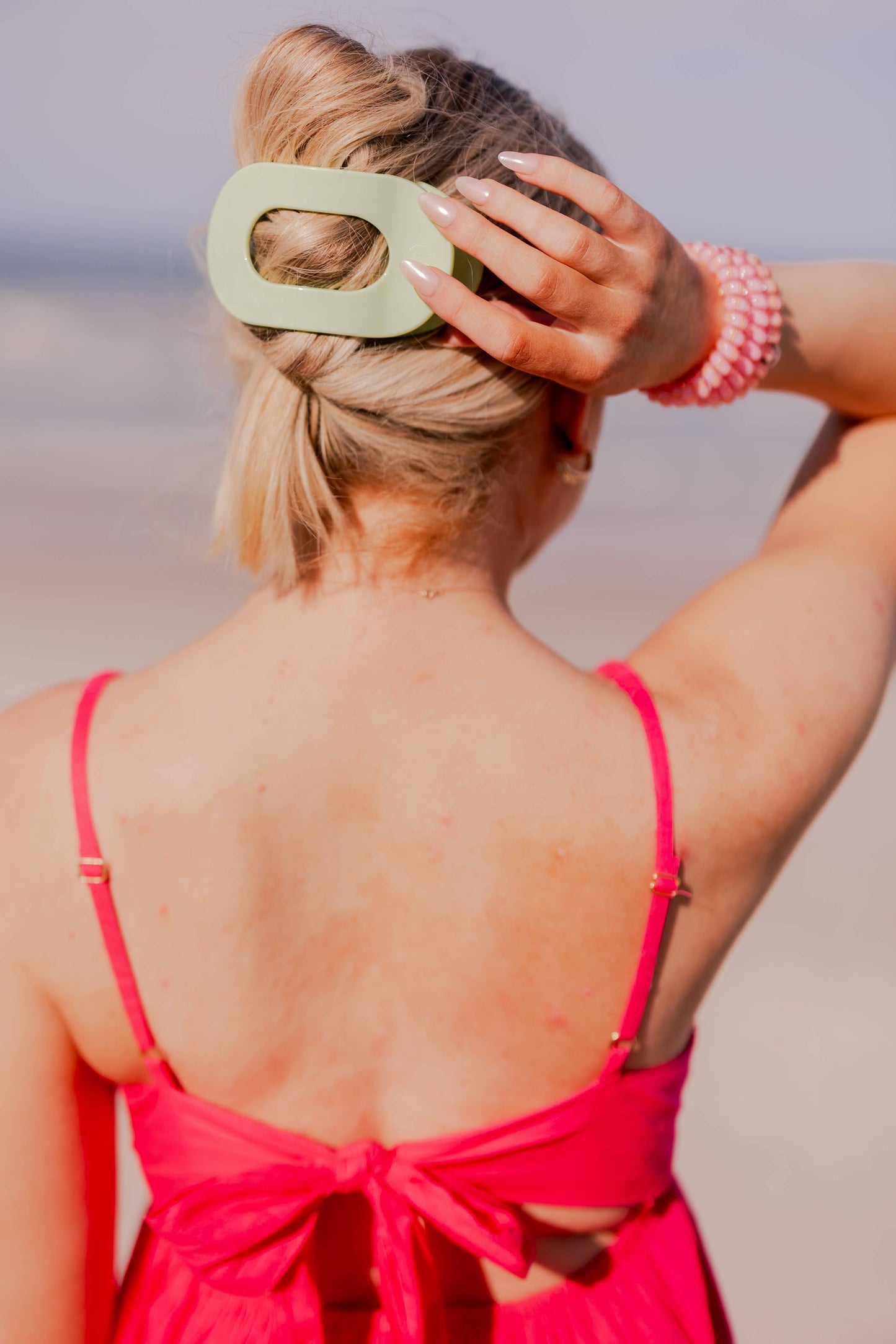 Round Flat Hair Clip | Large | Aloe, There!