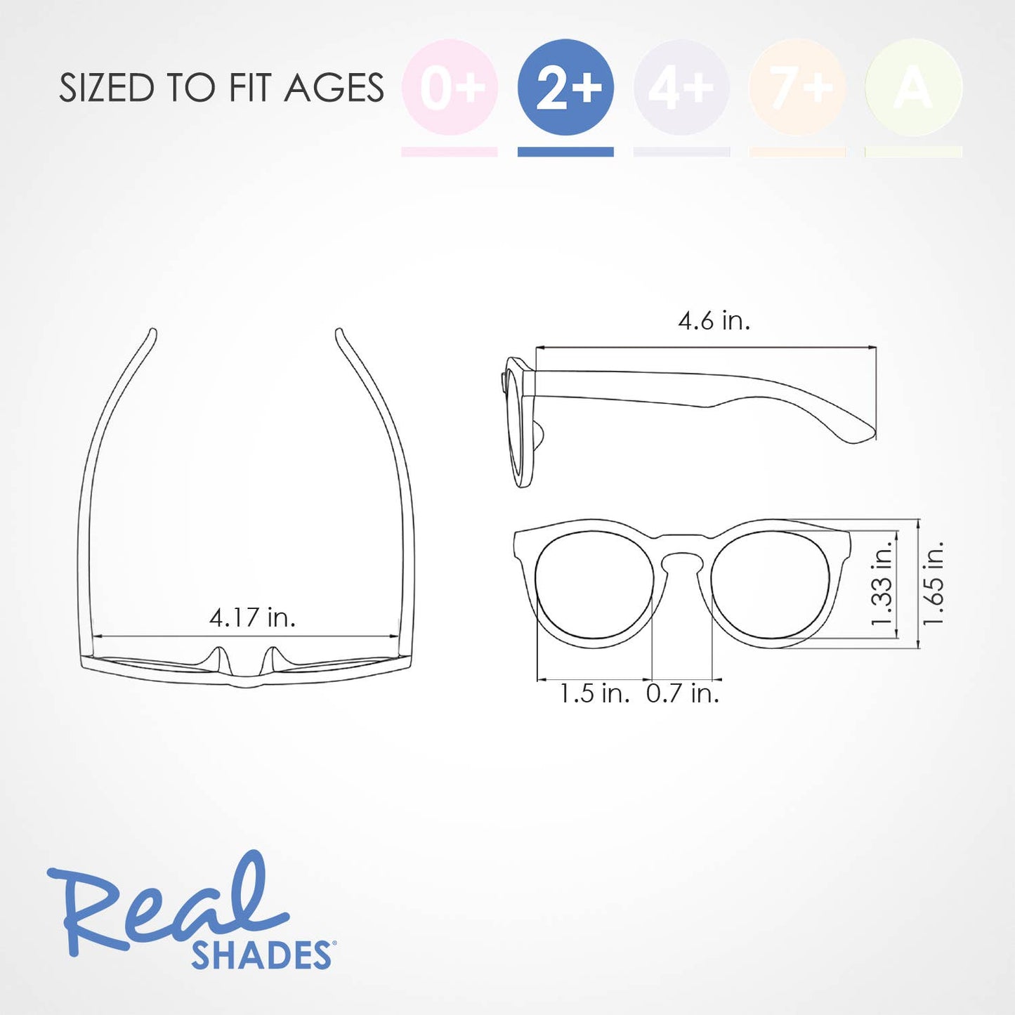 Flexible Frame Sunglasses Toddlers 2+