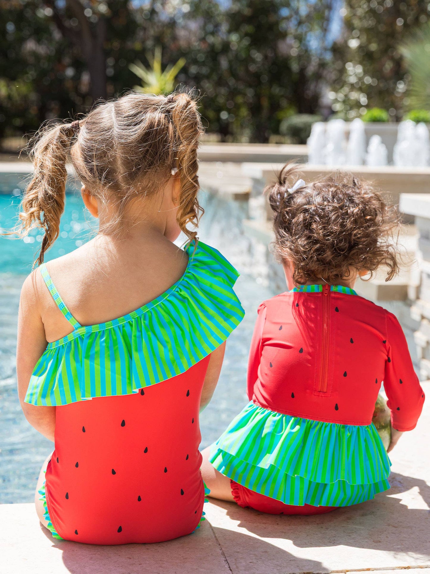 Watermelon One Shoulder OP Swimsuit