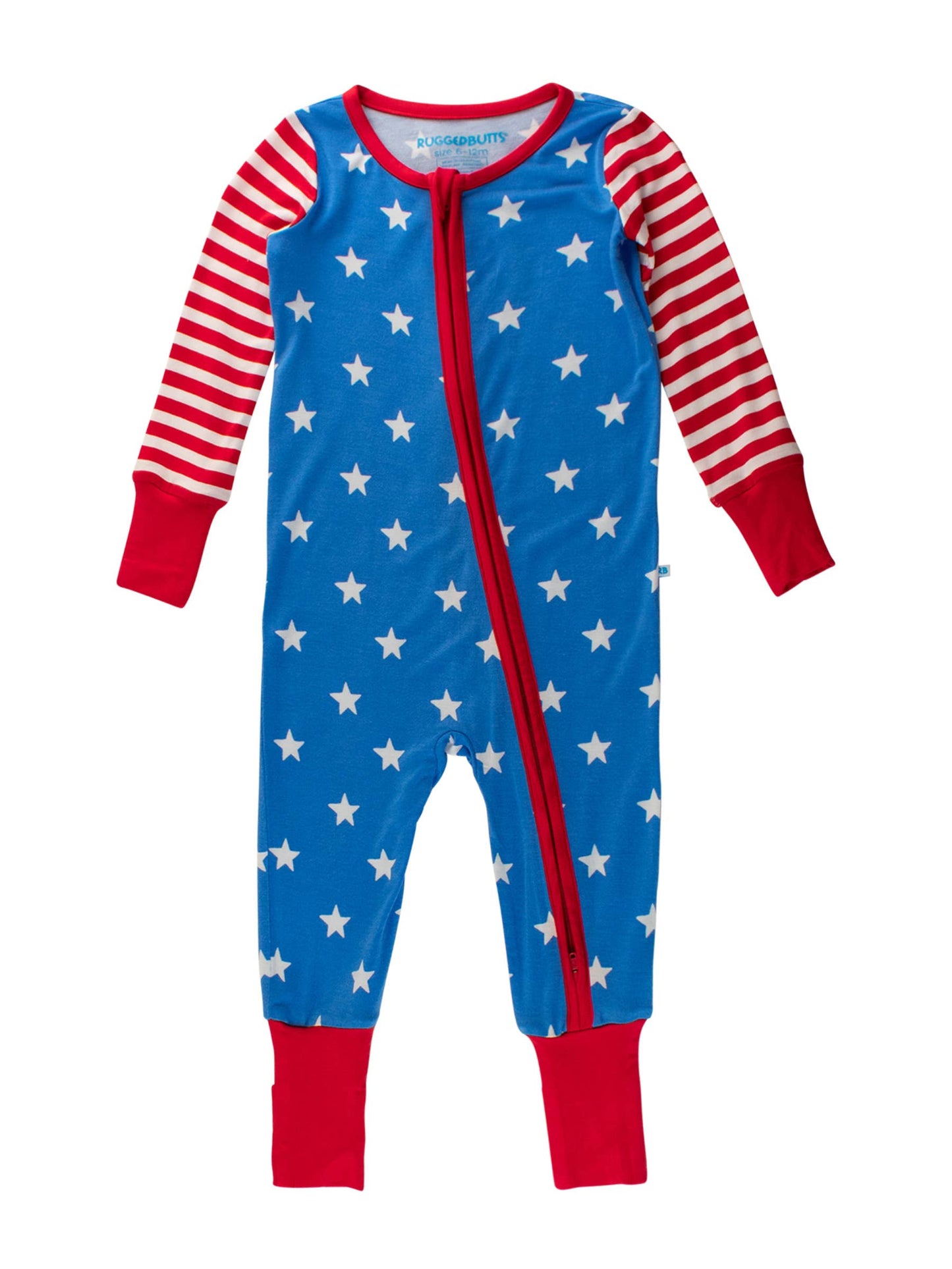 Baby Boys Stars & Stripes Convertible OP Footie PJs