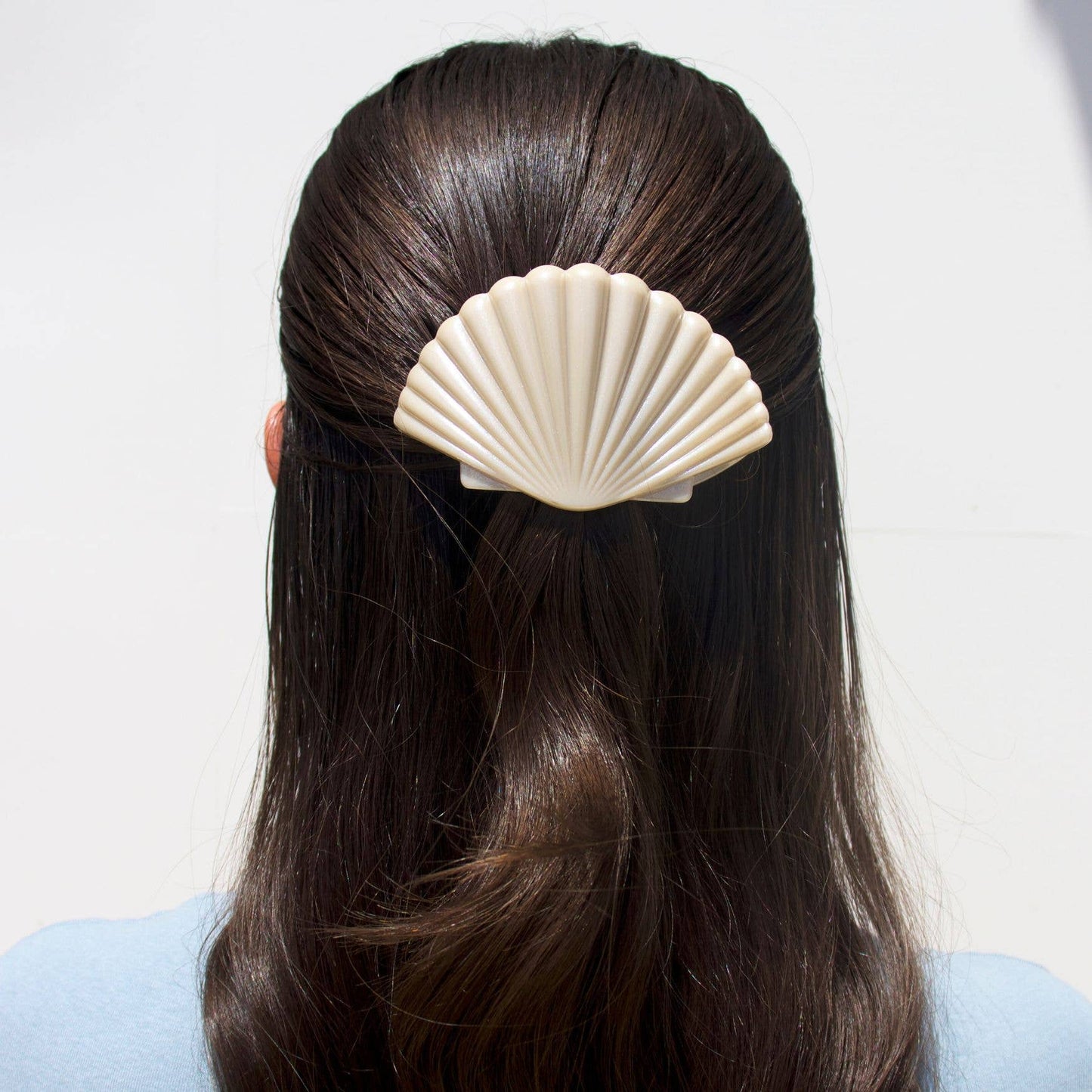Shimmering Shell | Small | Flat Hair Clip