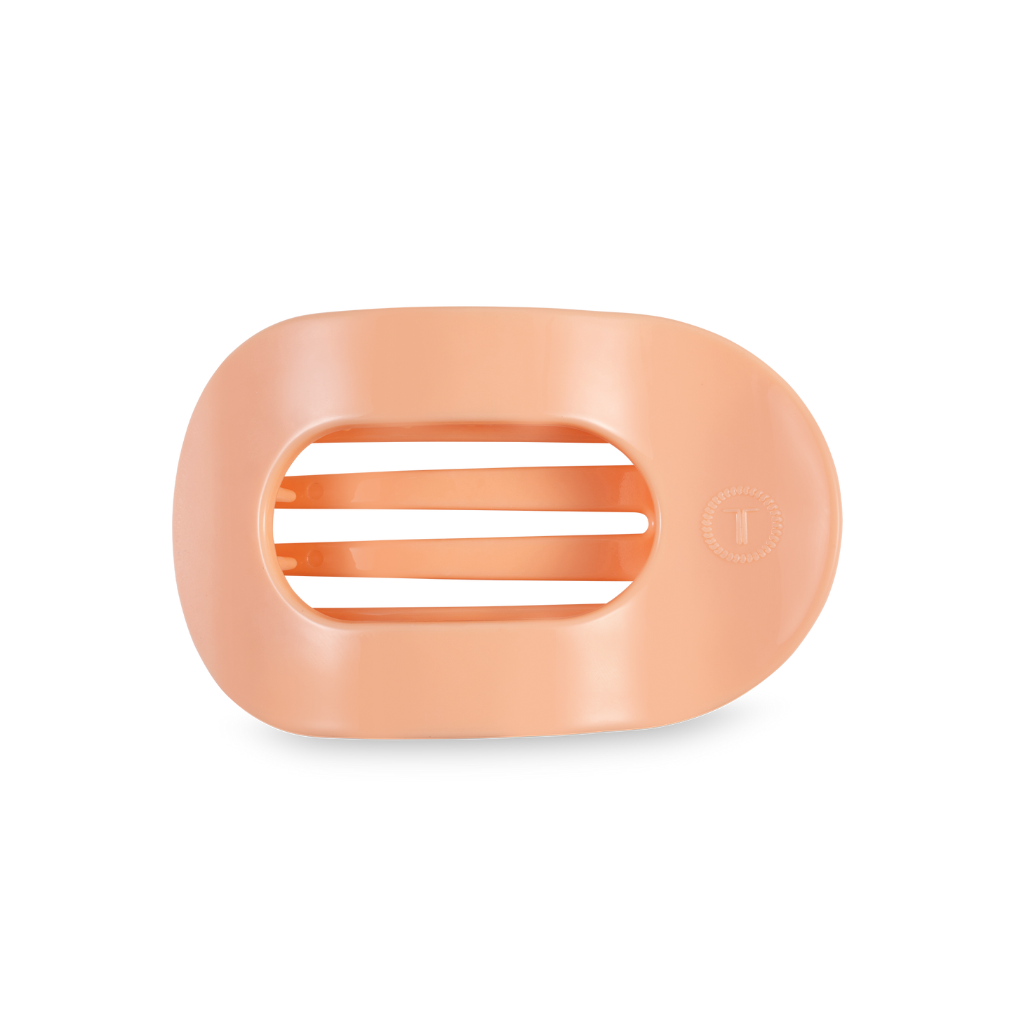 Peach Fuzz Medium Flat Round Clip