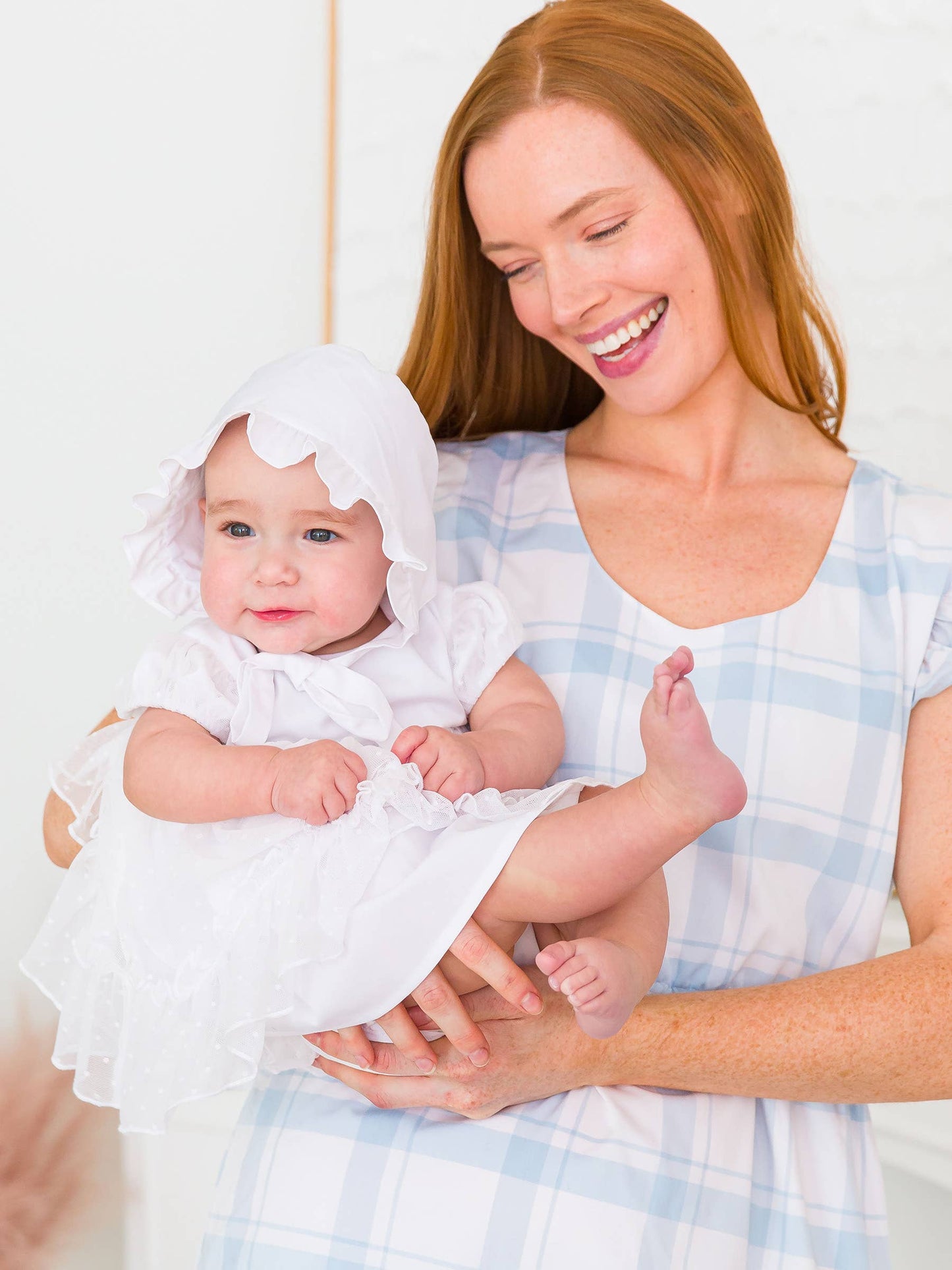 Baby Girls White Bonnet