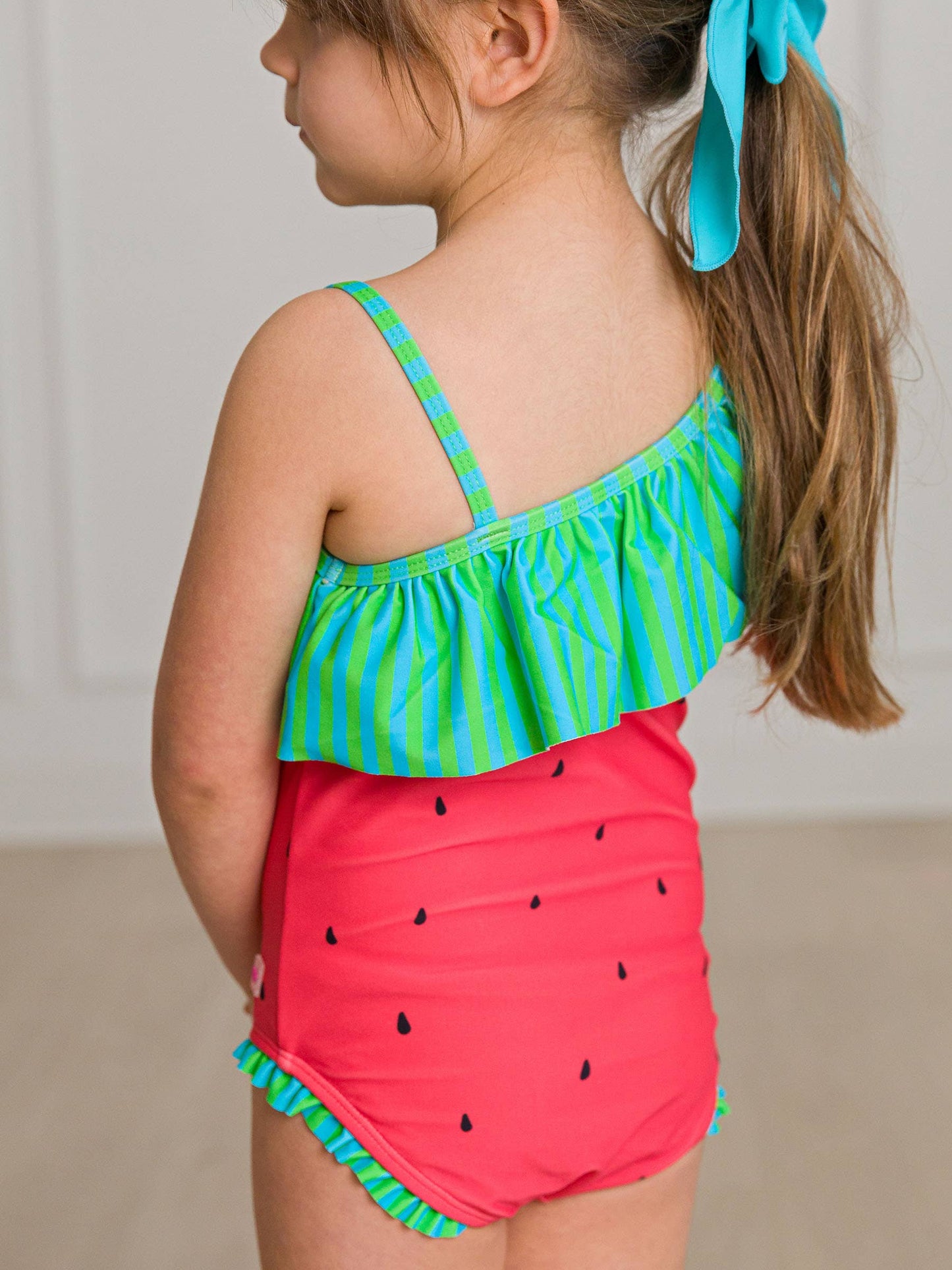 Watermelon One Shoulder OP Swimsuit