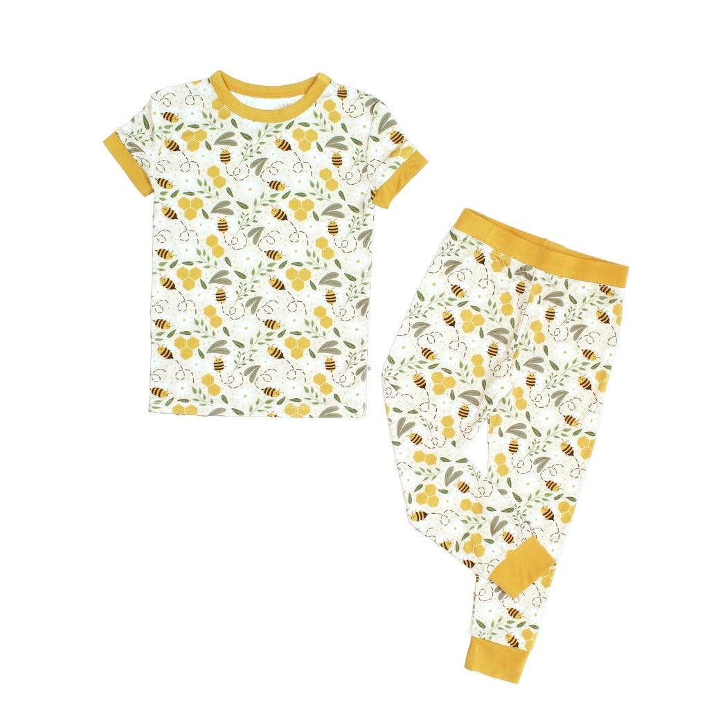 Happy Honey Bees Bamboo SS PJs Set