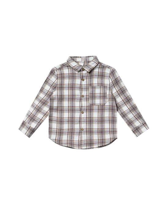 Collared LS Shirt Blue Flannel