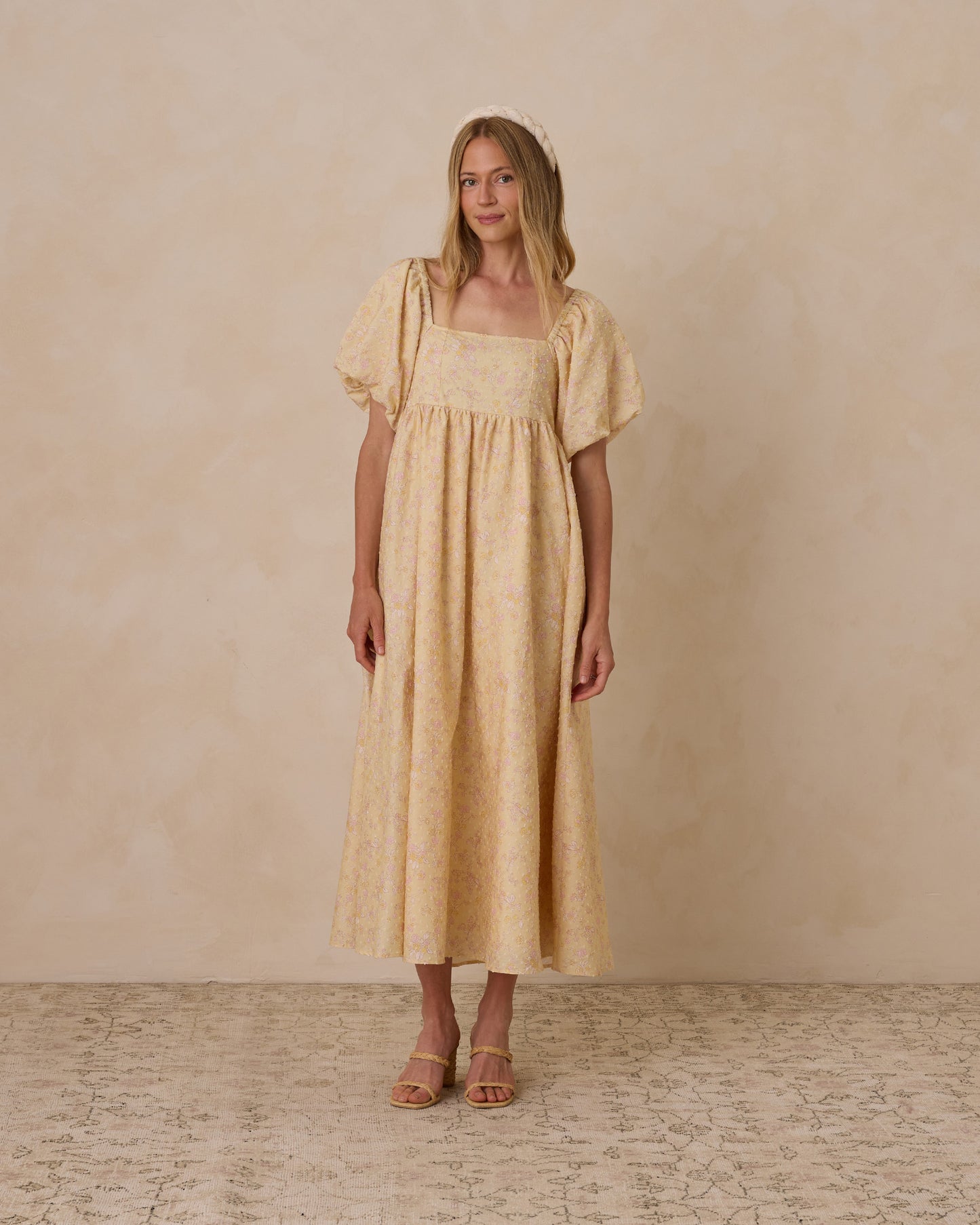 Oceane Dress||Lemon Floral