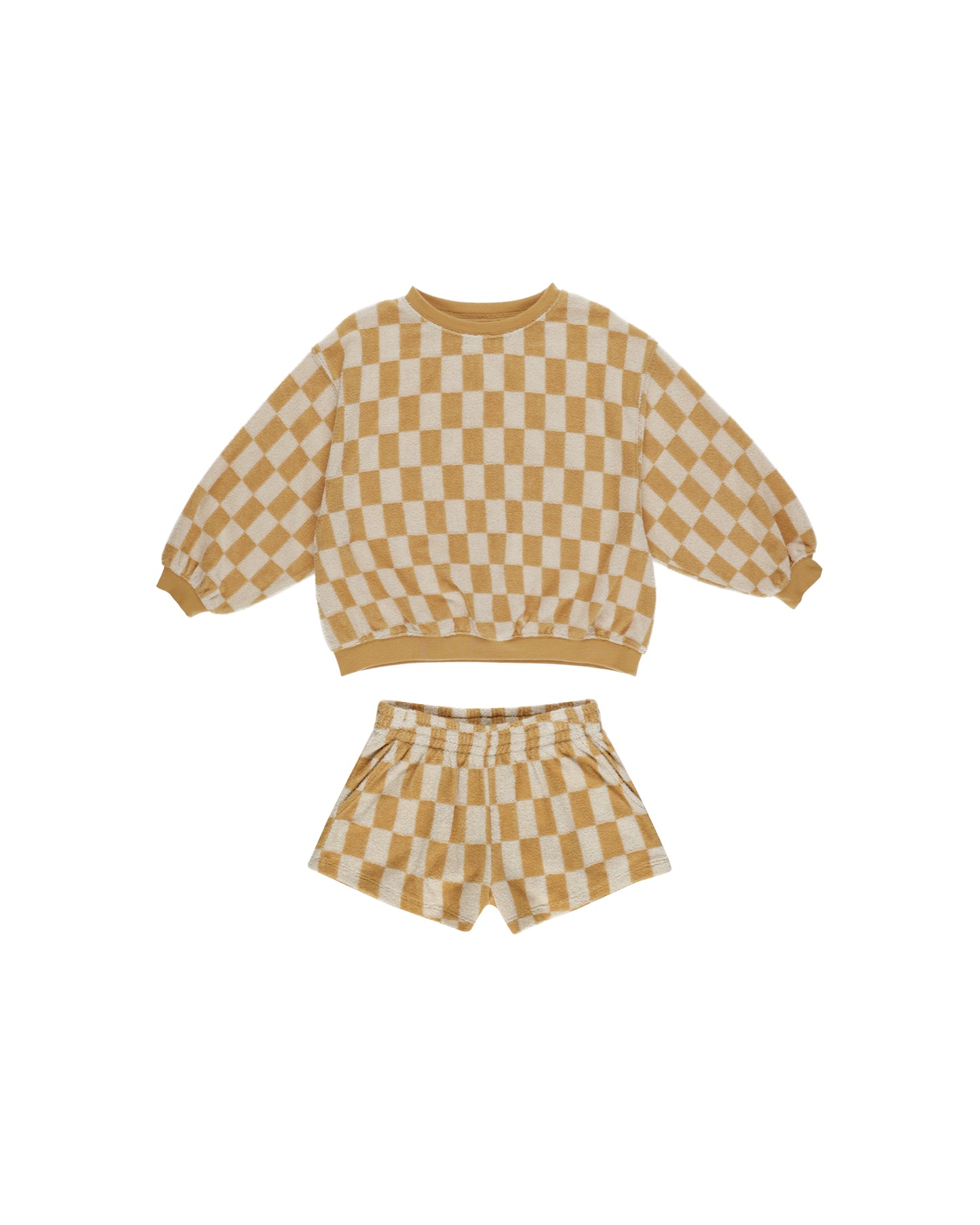 Summer Terry Set||Marigold Check