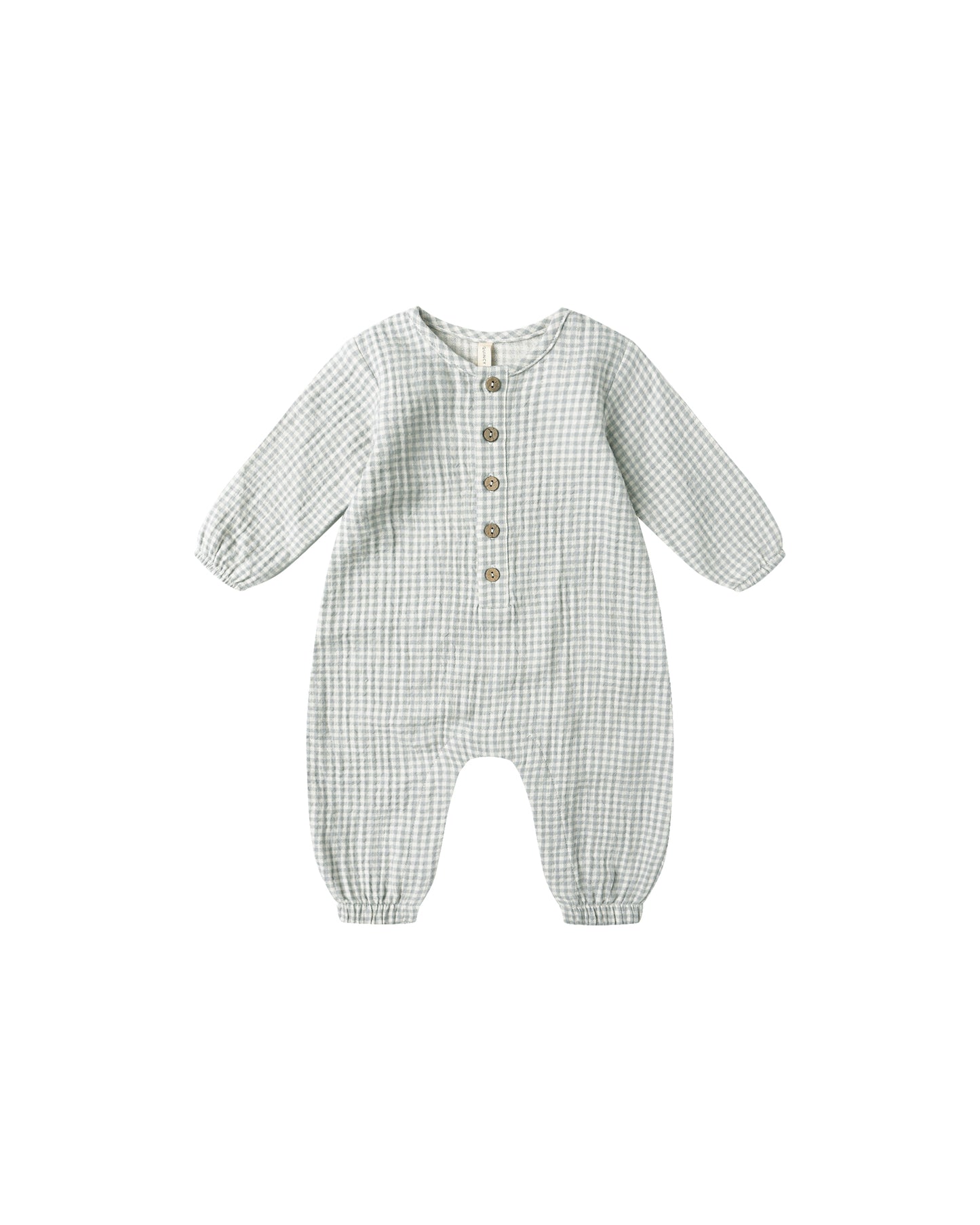Woven Jumpsuit||Blue Gingham