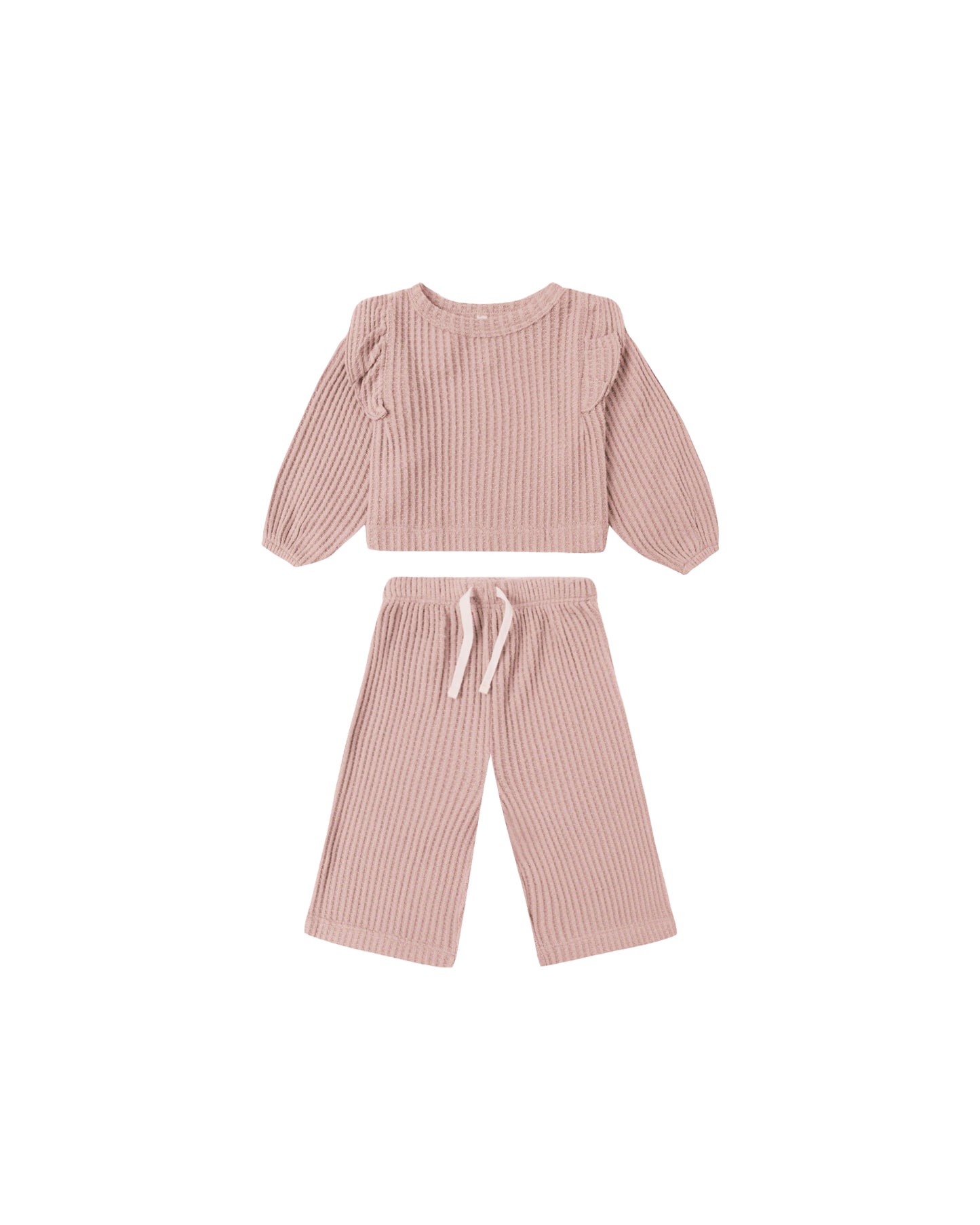 Ruffle Cozy Set||Rose