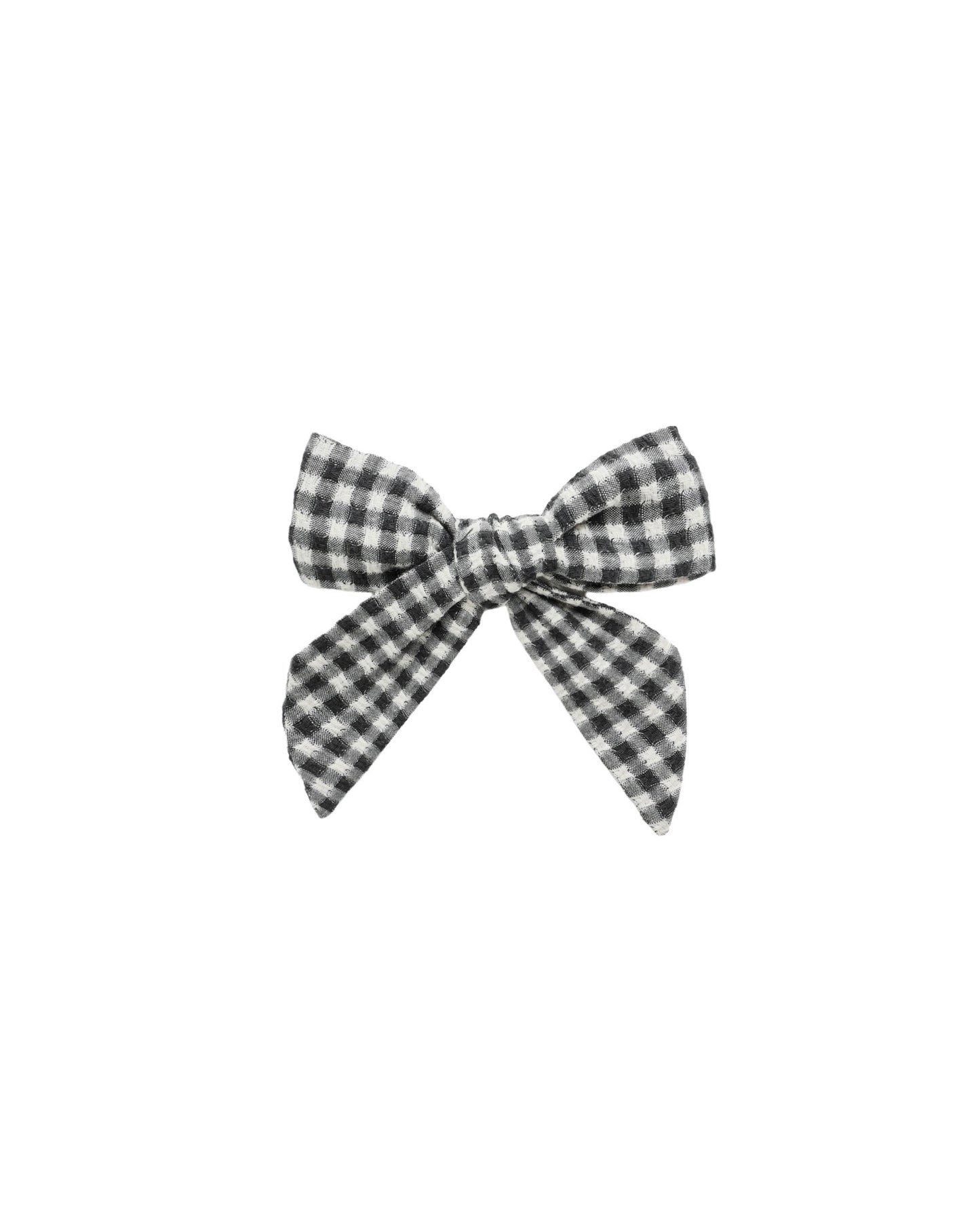 Bow||Black Gingham