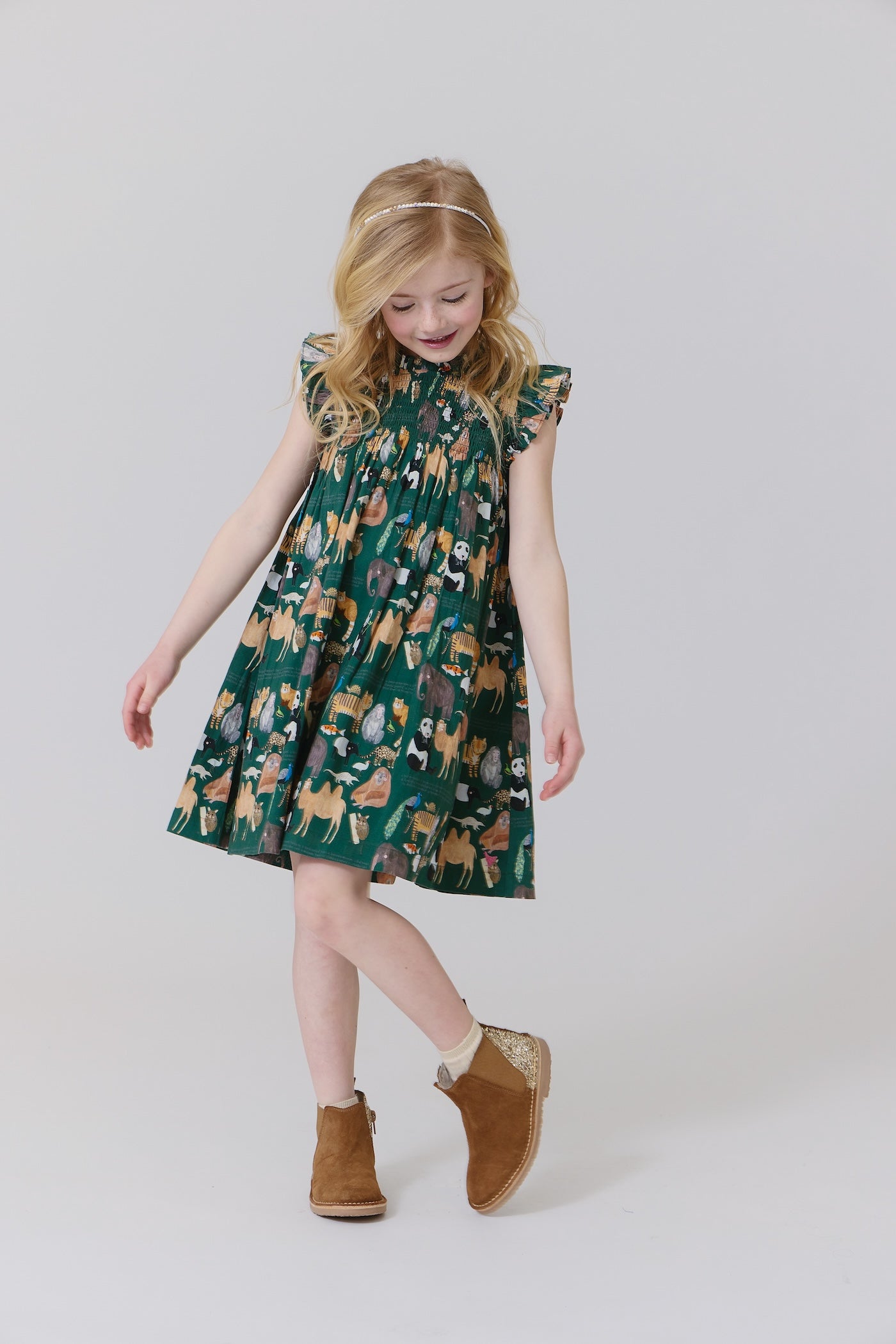 Girls Stevie Dress Animals of Asia