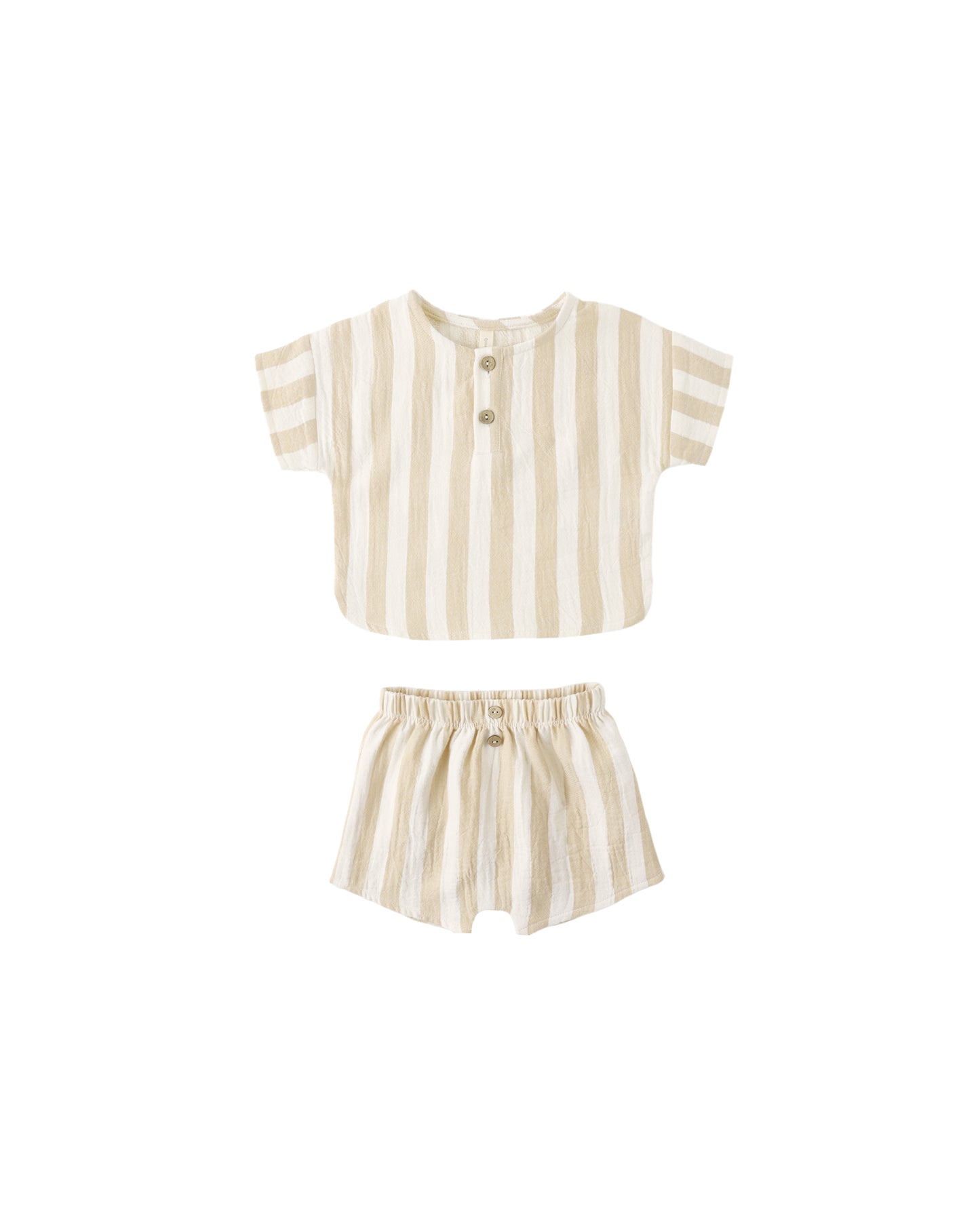 Woven Boxy Top+Short Set Summer Stripe