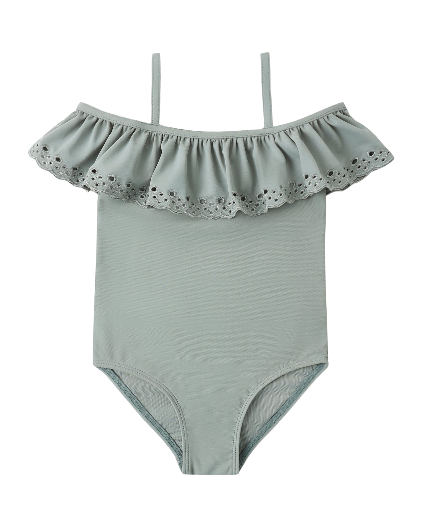 Off-the-Shoulder OP||Sea Green