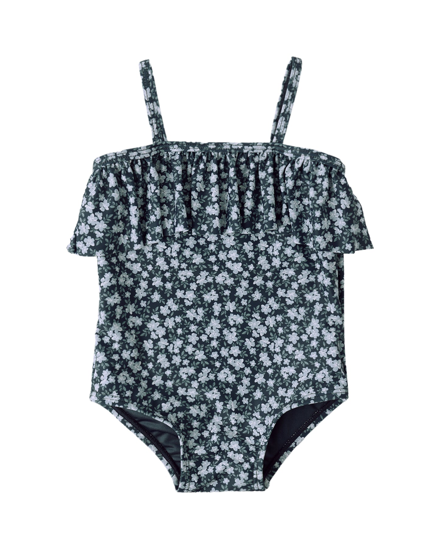 Ruffle OP||Navy Floral