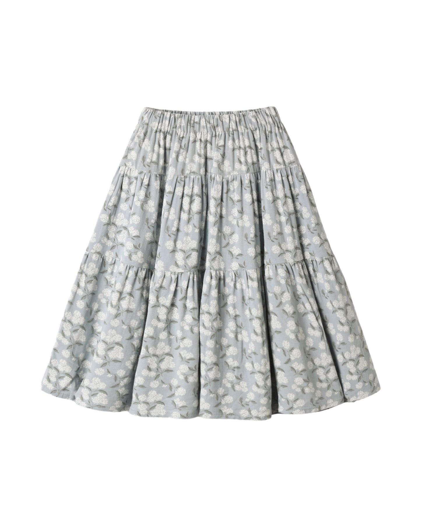 Zayla Top/Tiered Midi Skirt||Hydrangea Set