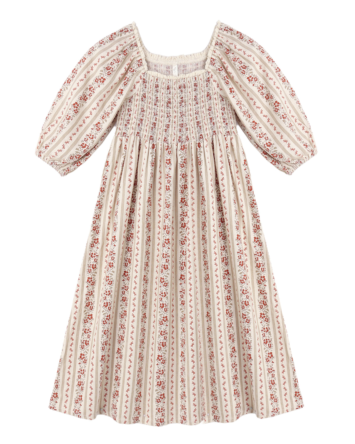 Della Dress Floral Stripe