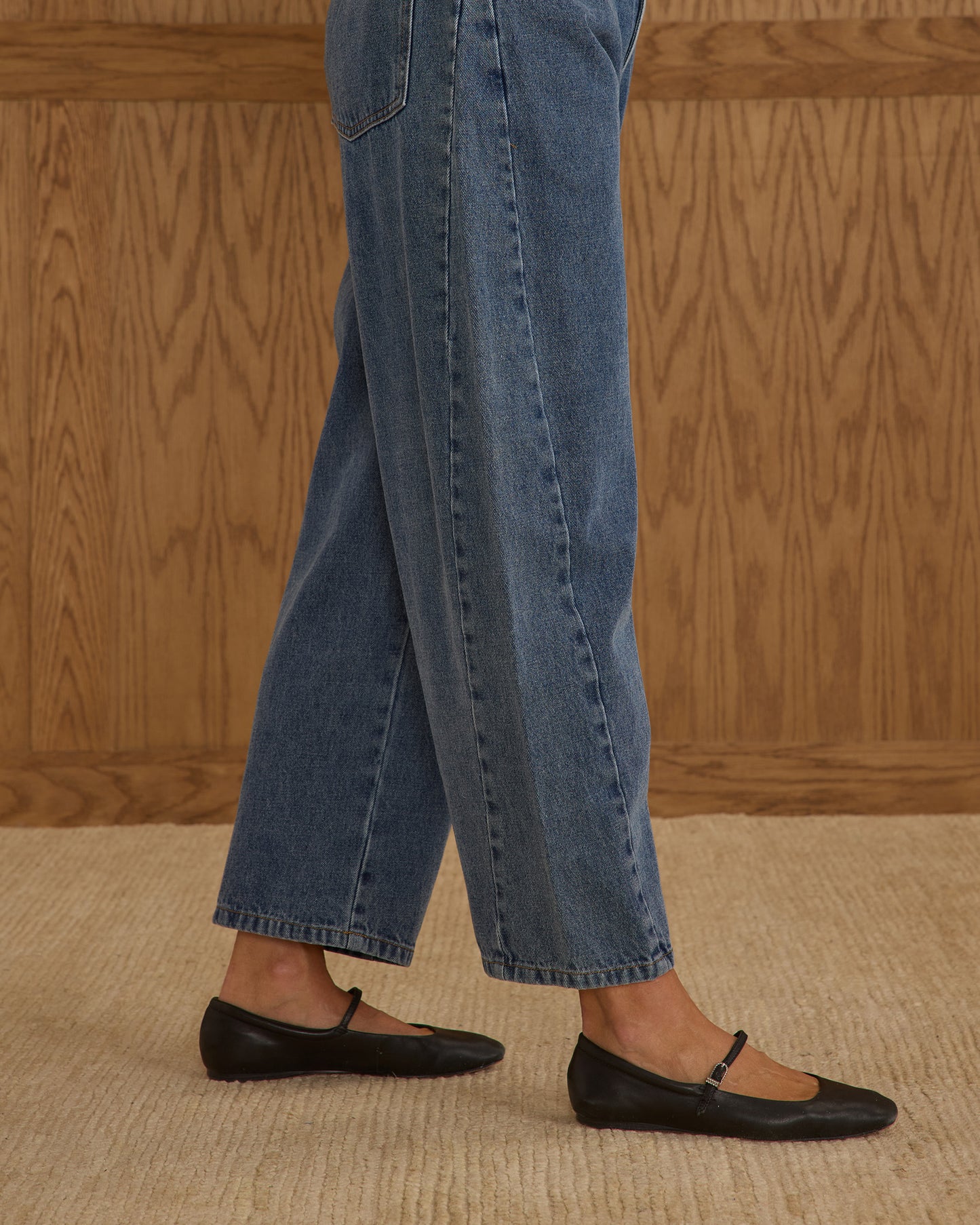 Barrel Pant|Indigo Denim