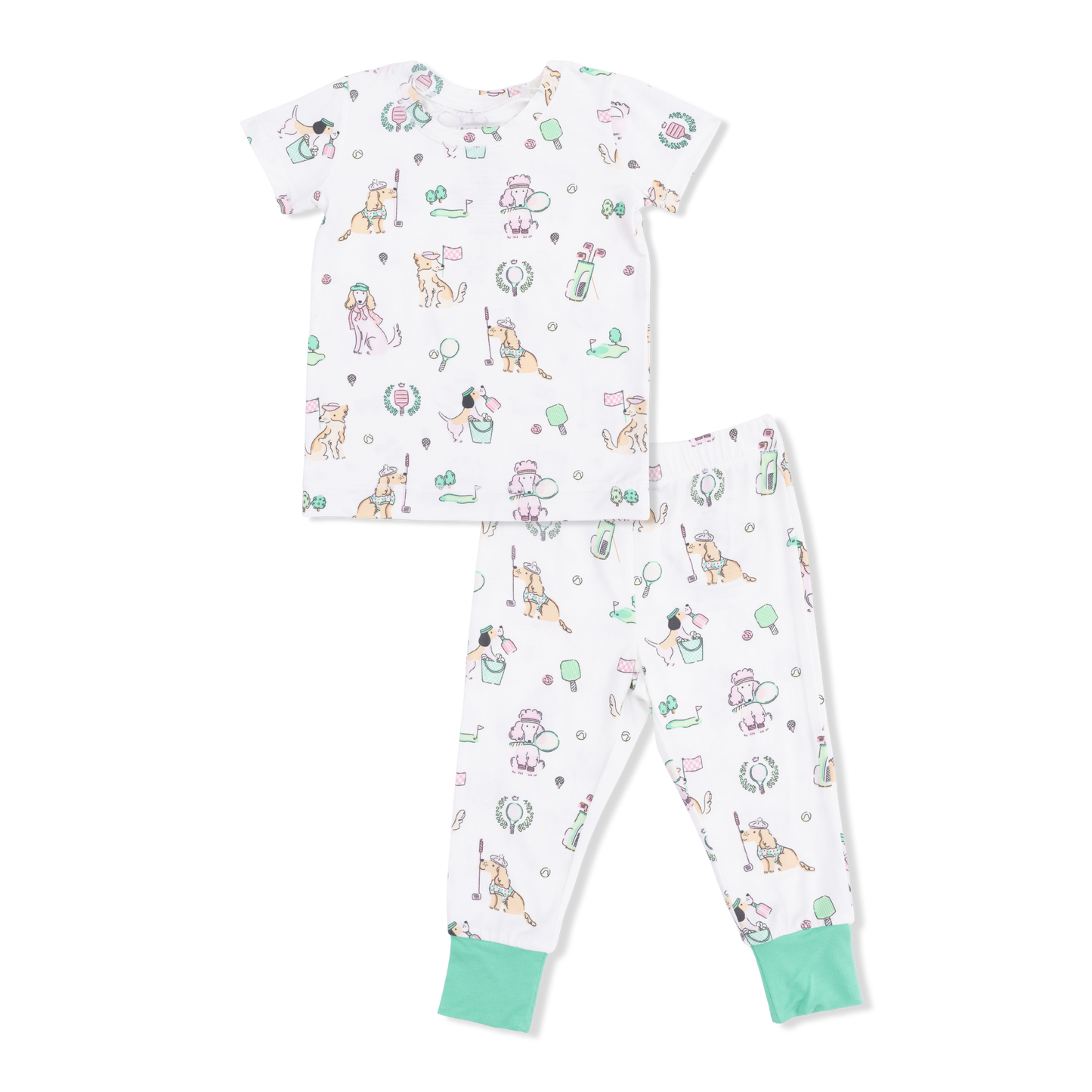 Country Club Dogs Pink - SS Loungewear Set
