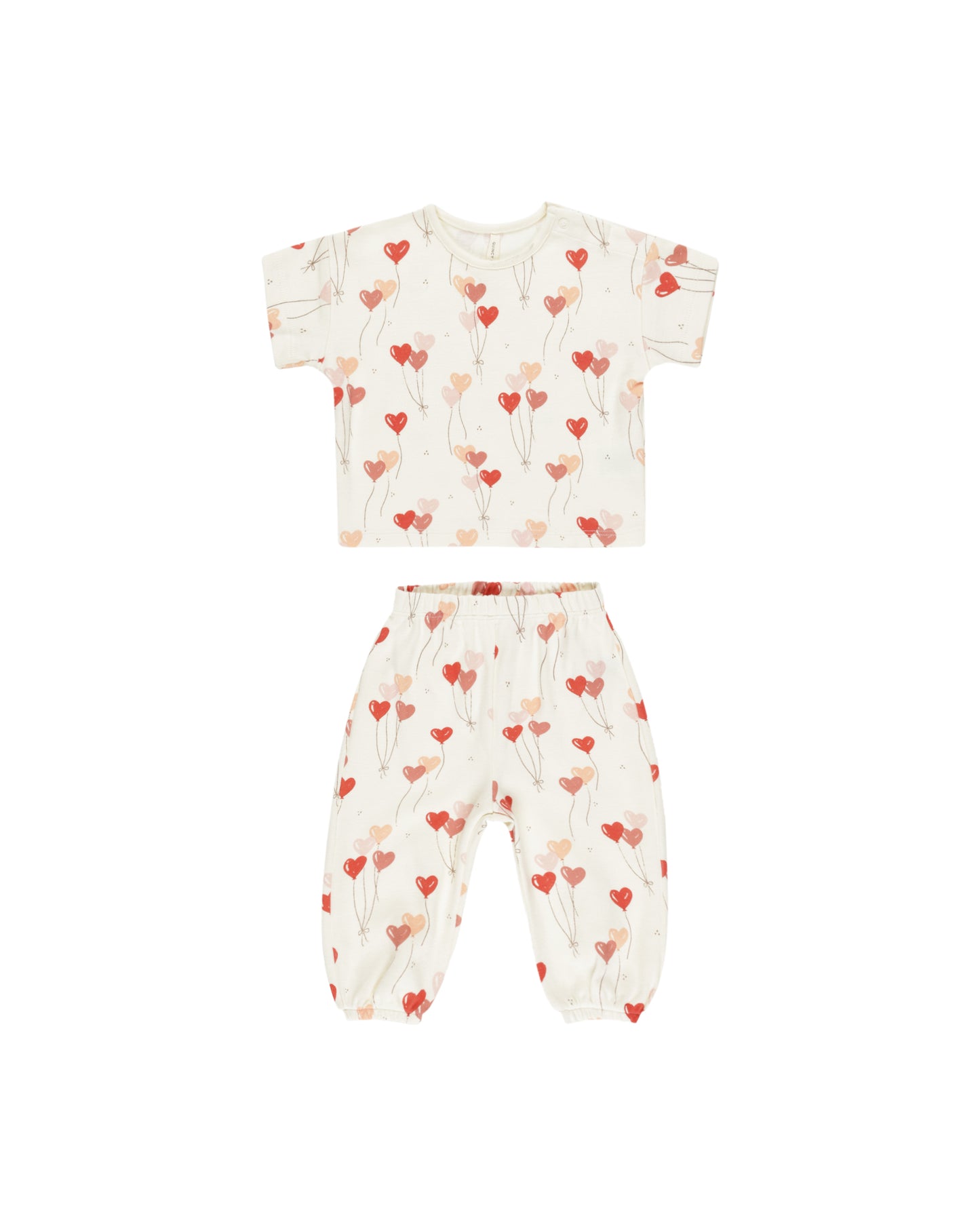 Jersey Tee+Pant Set||Heart Balloons
