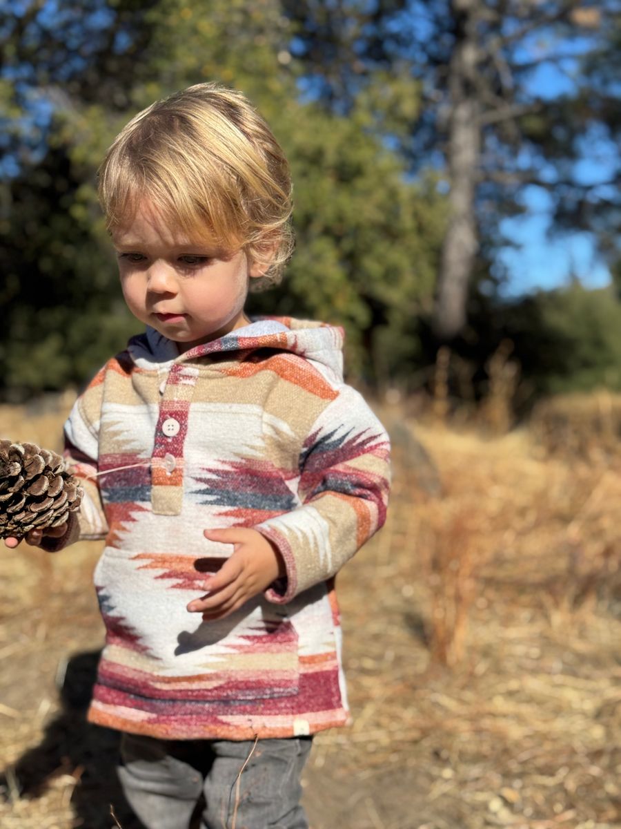 Rancho Jacket Burgundy Aztec