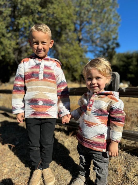 Rancho Jacket Burgundy Aztec