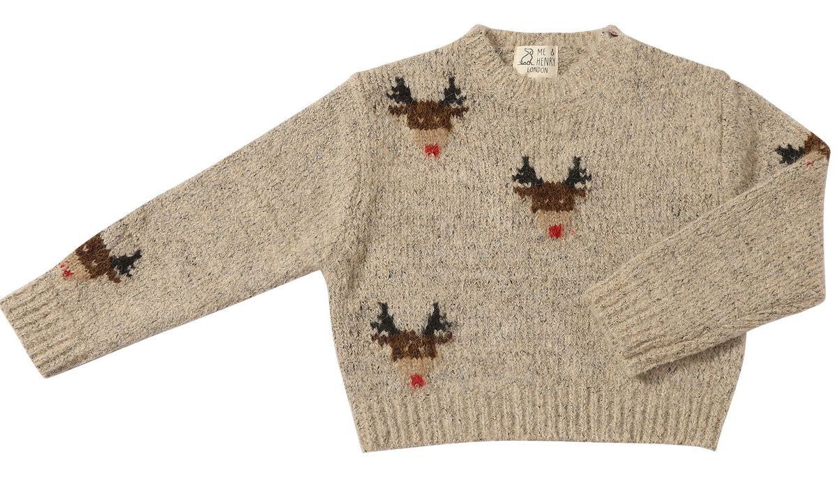 Rudy Sweater Beige Reindeer