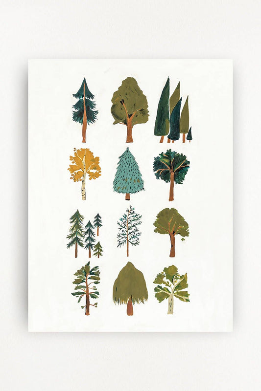 Clementine Kids - Forest Trees Art Print