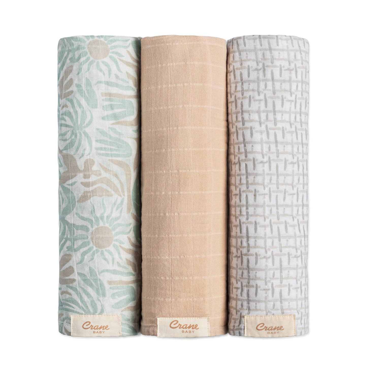 Crane Baby Beach Life 3Pc Swaddle Set