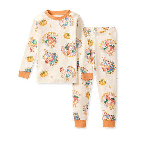 Burt's Bees Baby - Turkey Day Organic Cotton Two-Piece Pajamas