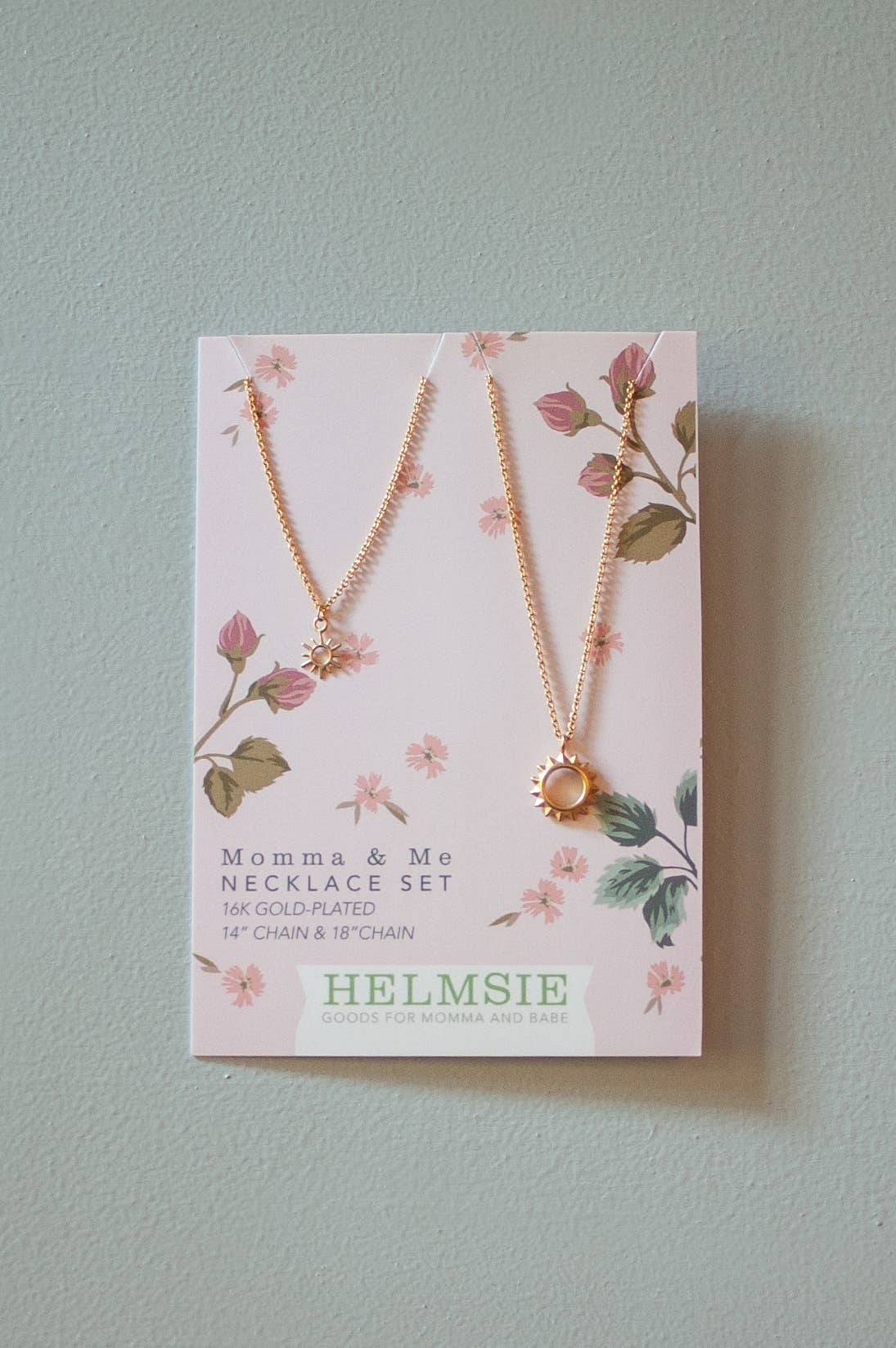 Helmsie - Momma + Me Sunshine Necklace Set
